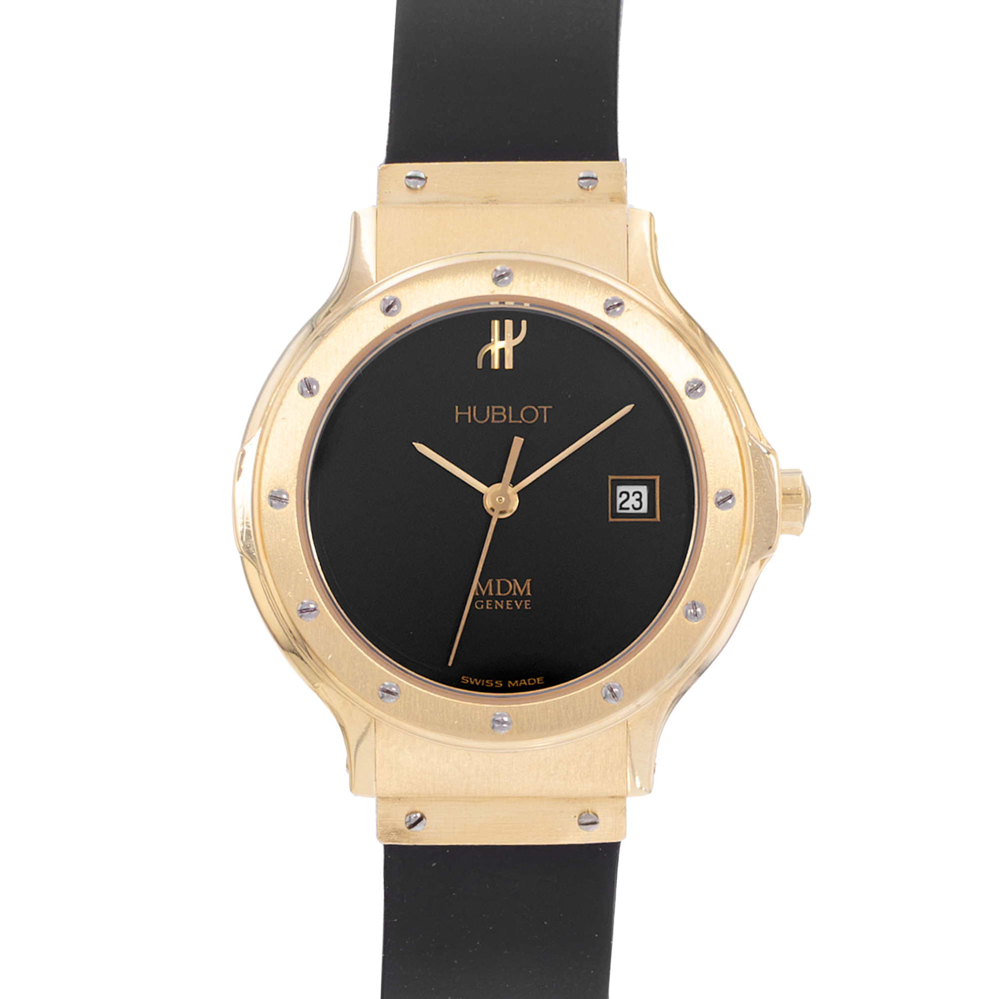 Hublot Classic 1391.3 28mm Black Yellow Gold Ladies Watch Box thumbnail 1