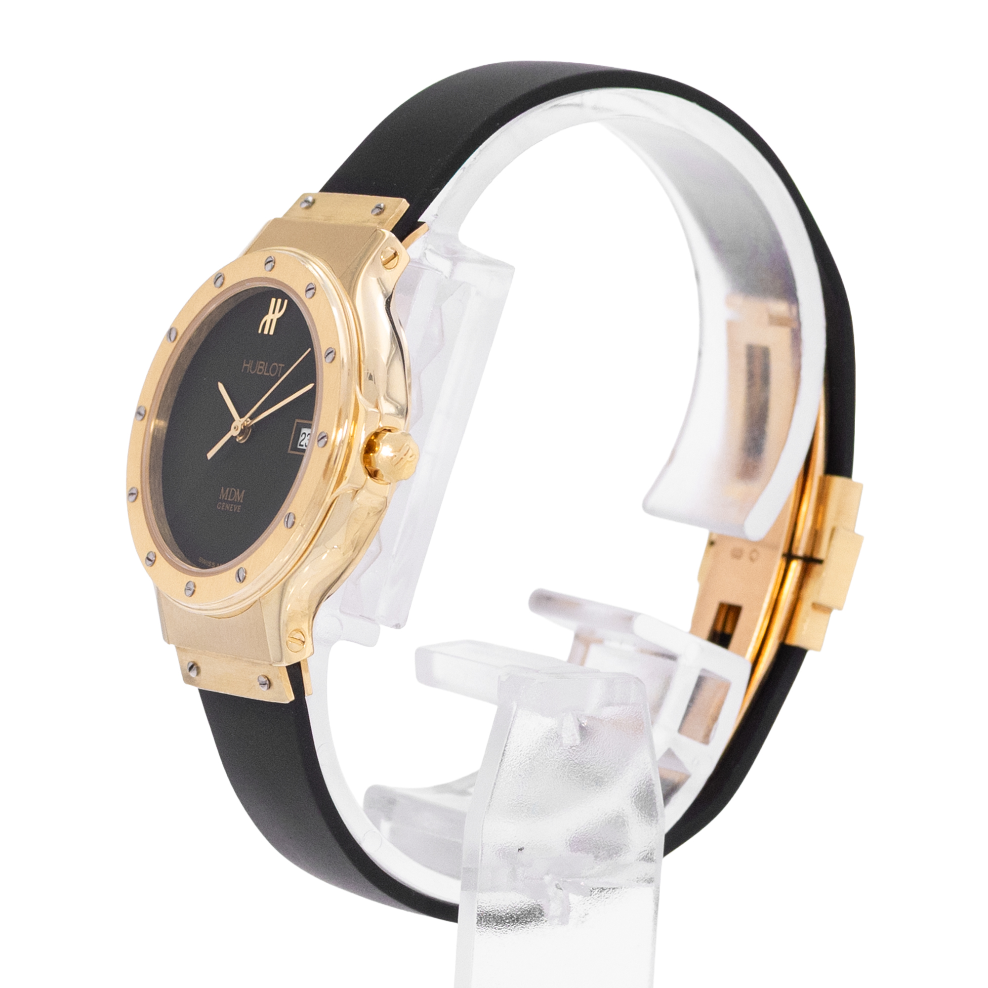 Hublot Classic 1391.3 28mm Black Yellow Gold Ladies Watch Box thumbnail 4