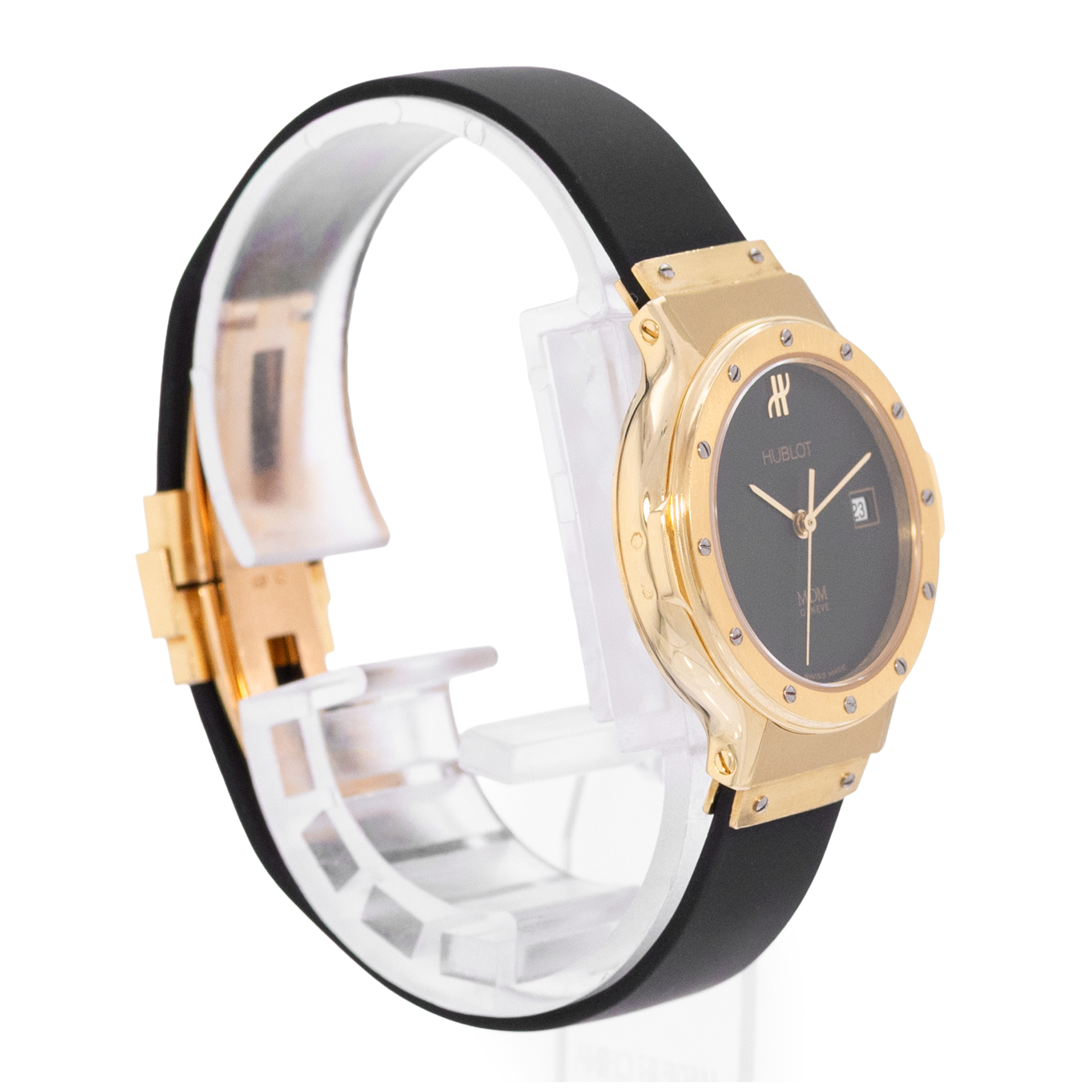 Hublot Classic 1391.3 28mm Black Yellow Gold Ladies Watch Box thumbnail 5