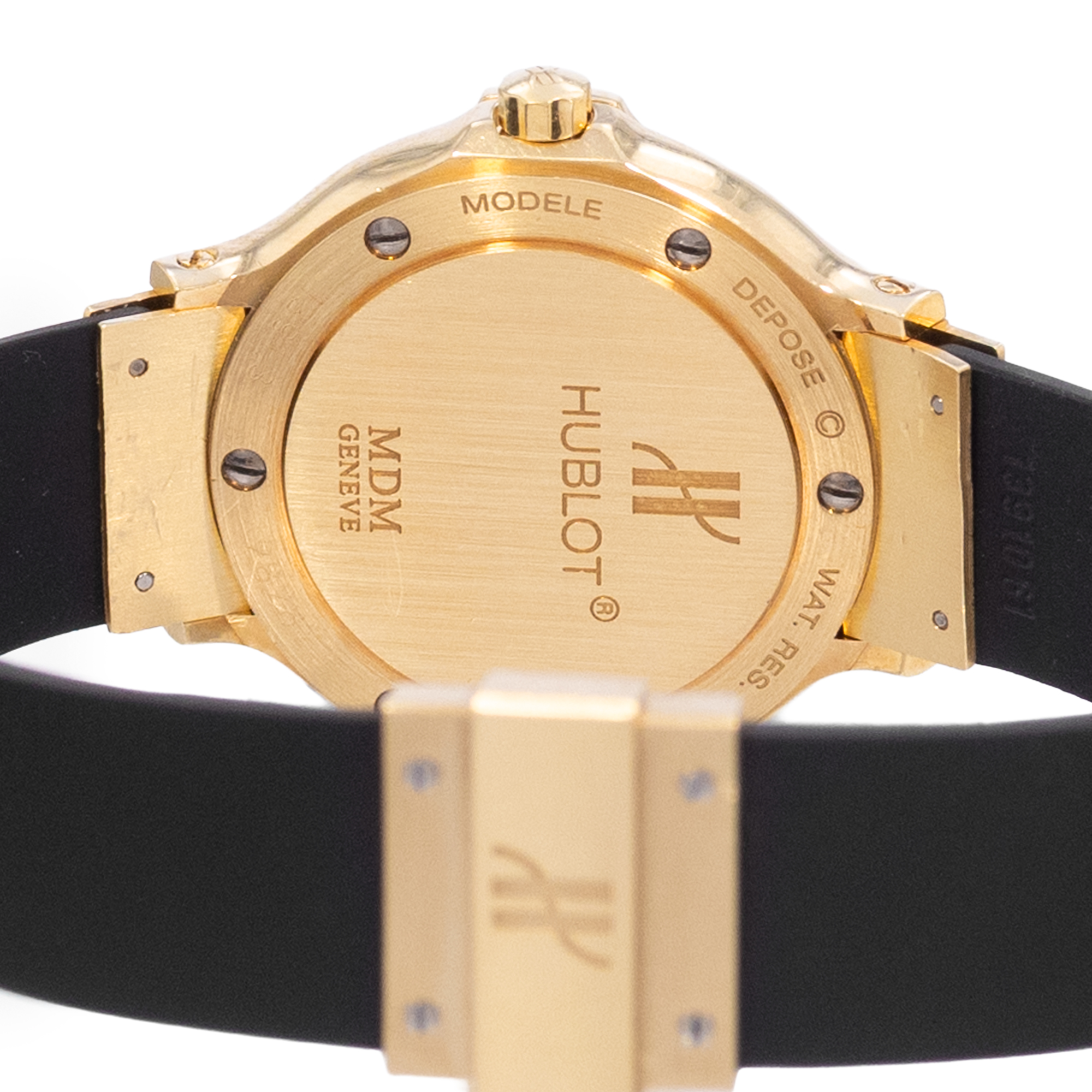 Hublot Classic 1391.3 28mm Black Yellow Gold Ladies Watch Box thumbnail 8