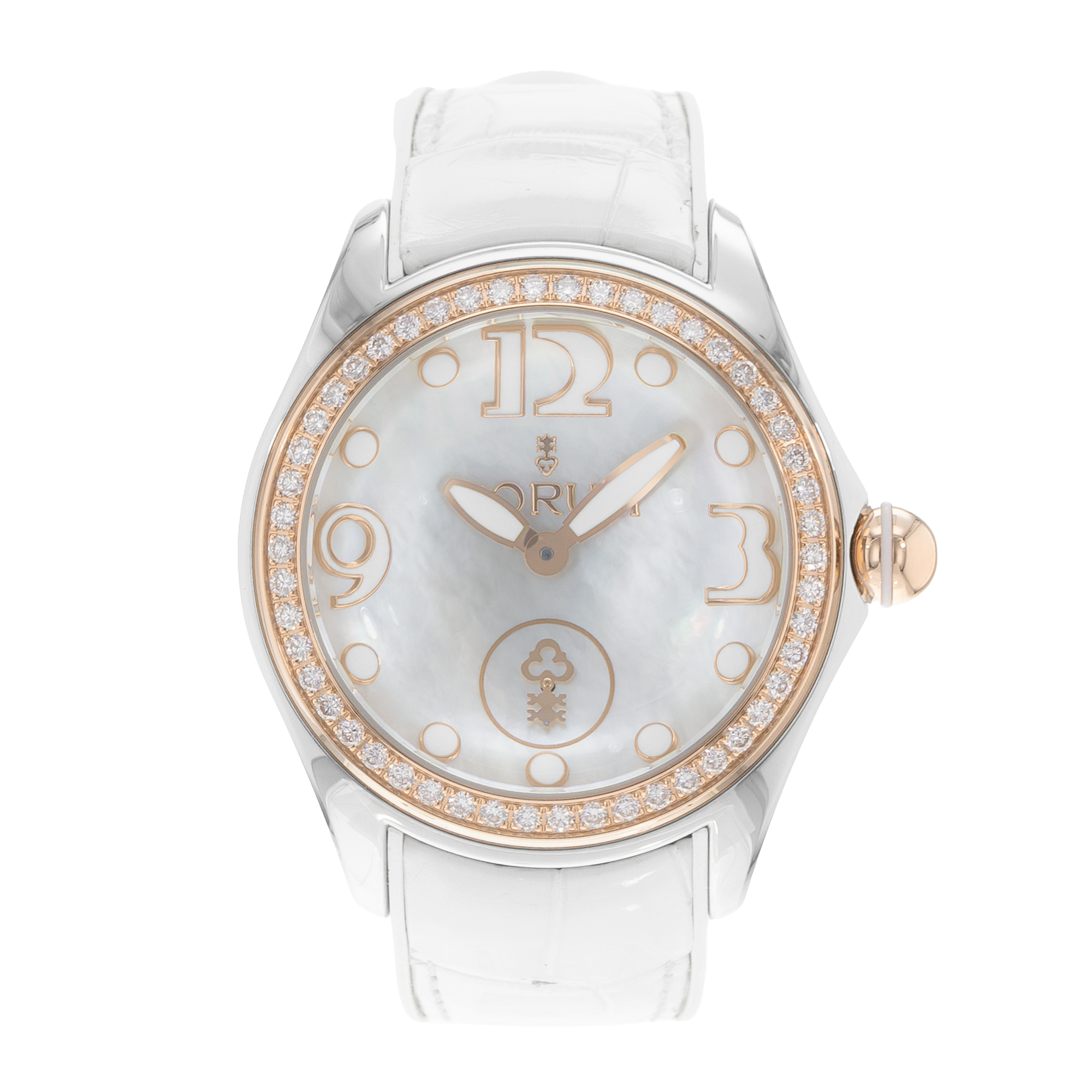 Corum Bubble L295/03052 42mm MOP Dial Steel Rose Gold Diamonds Ladies Watch thumbnail 2