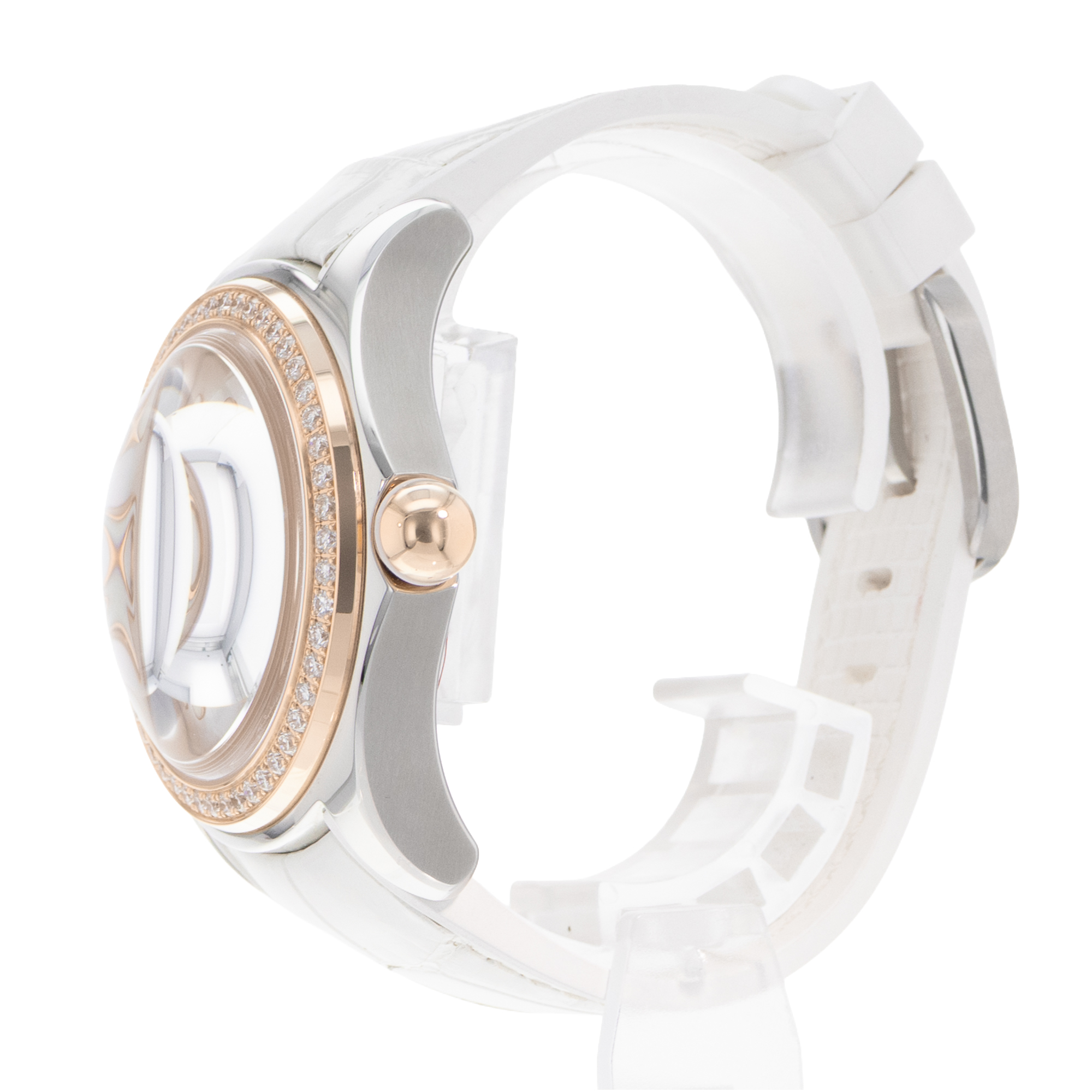 Corum Bubble L295/03052 42mm MOP Dial Steel Rose Gold Diamonds Ladies Watch thumbnail 4