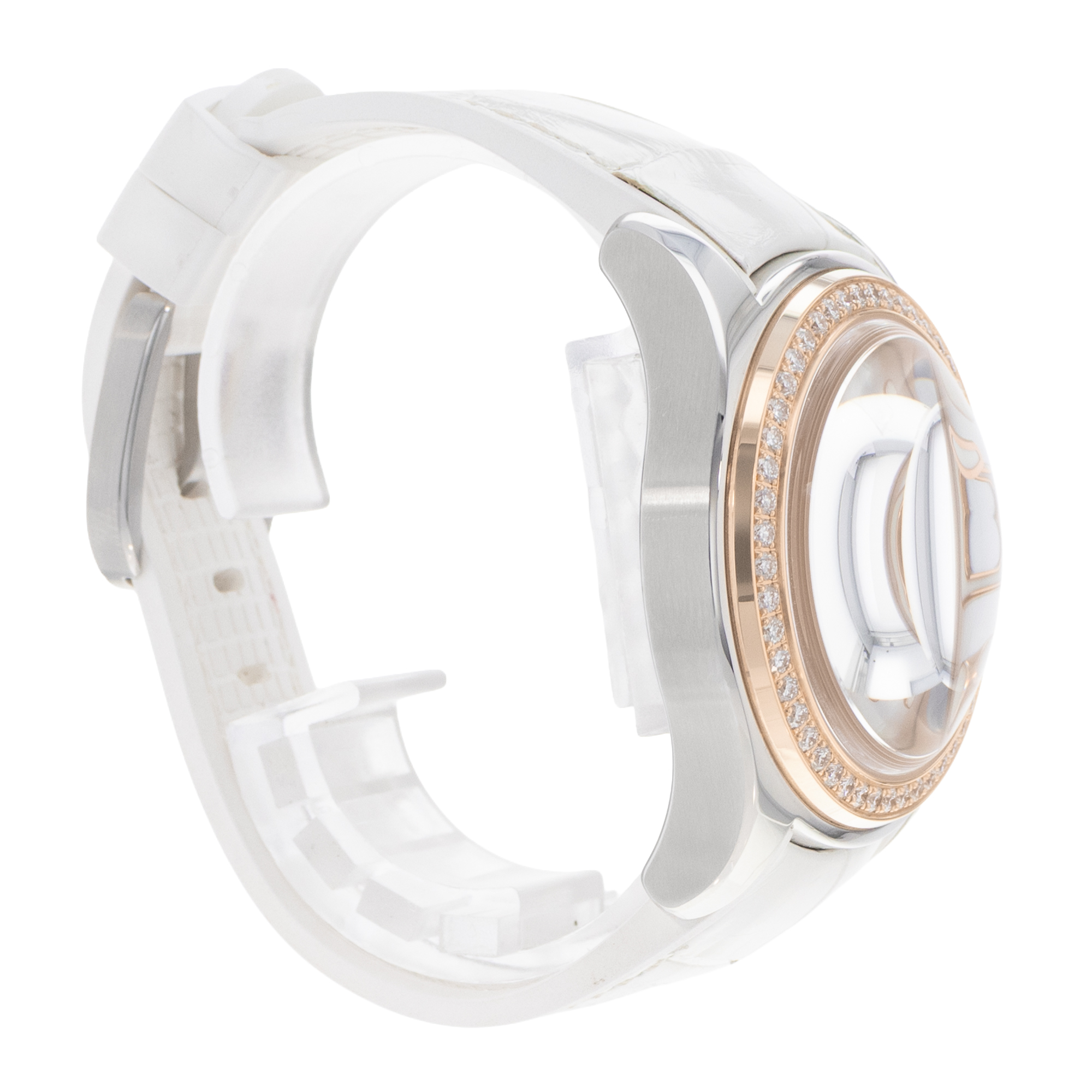Corum Bubble L295/03052 42mm MOP Dial Steel Rose Gold Diamonds Ladies Watch thumbnail 5