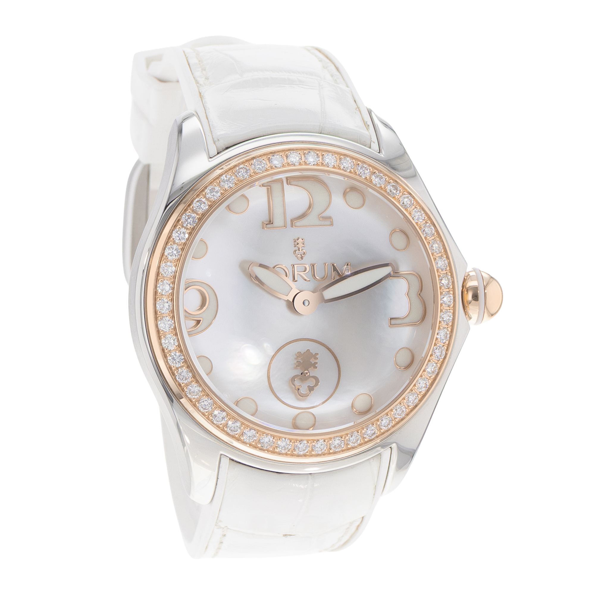 Corum Bubble L295/03052 42mm MOP Dial Steel Rose Gold Diamonds Ladies Watch thumbnail 6