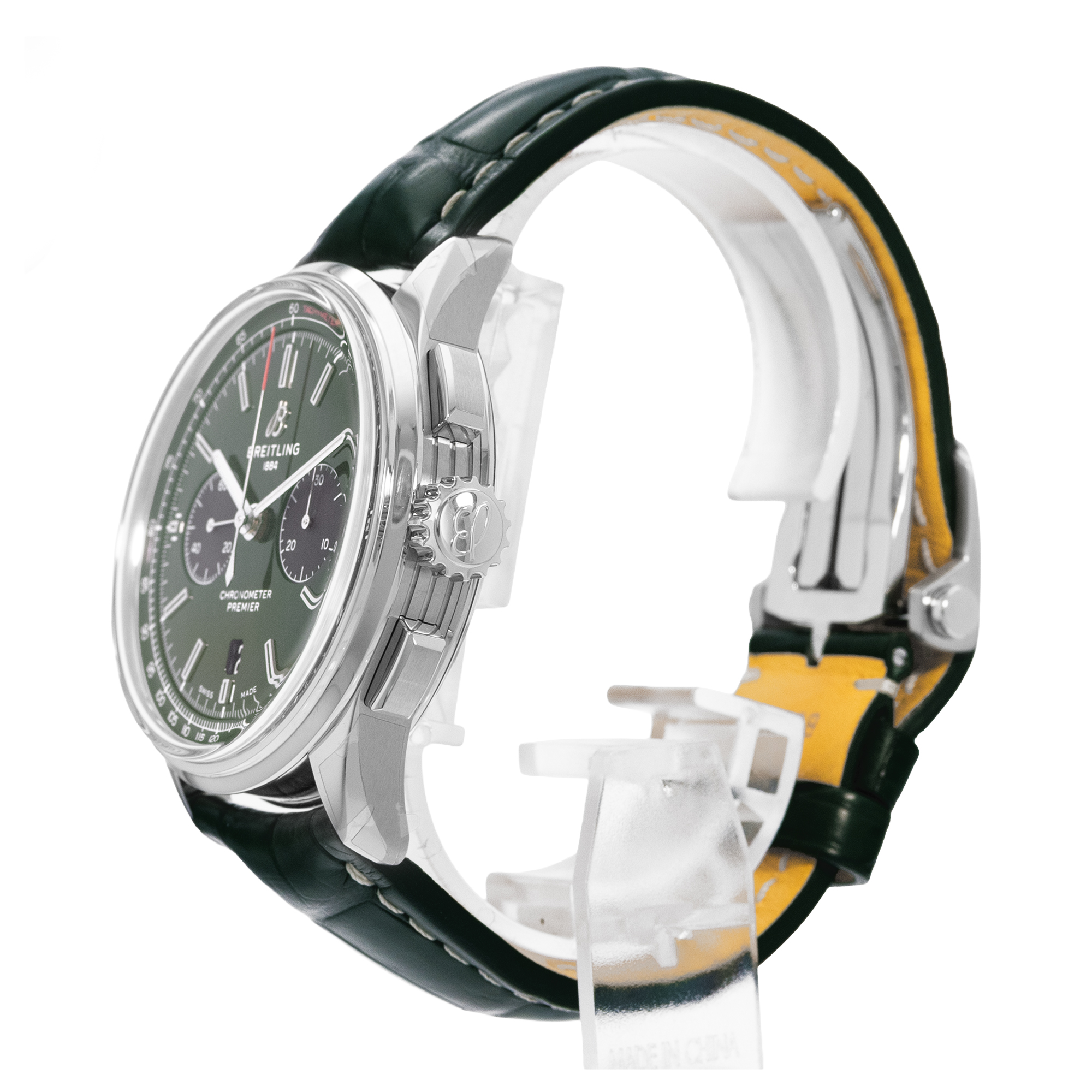 Breitling Premier B01 Chronograph AB0118221L1P1 42mm Green Mens Watch Box Card thumbnail 5