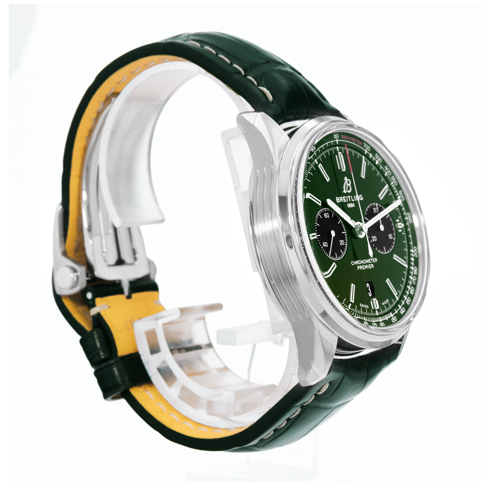 Breitling Premier B01 Chronograph AB0118221L1P1 42mm Green Mens Watch Box Card thumbnail 6