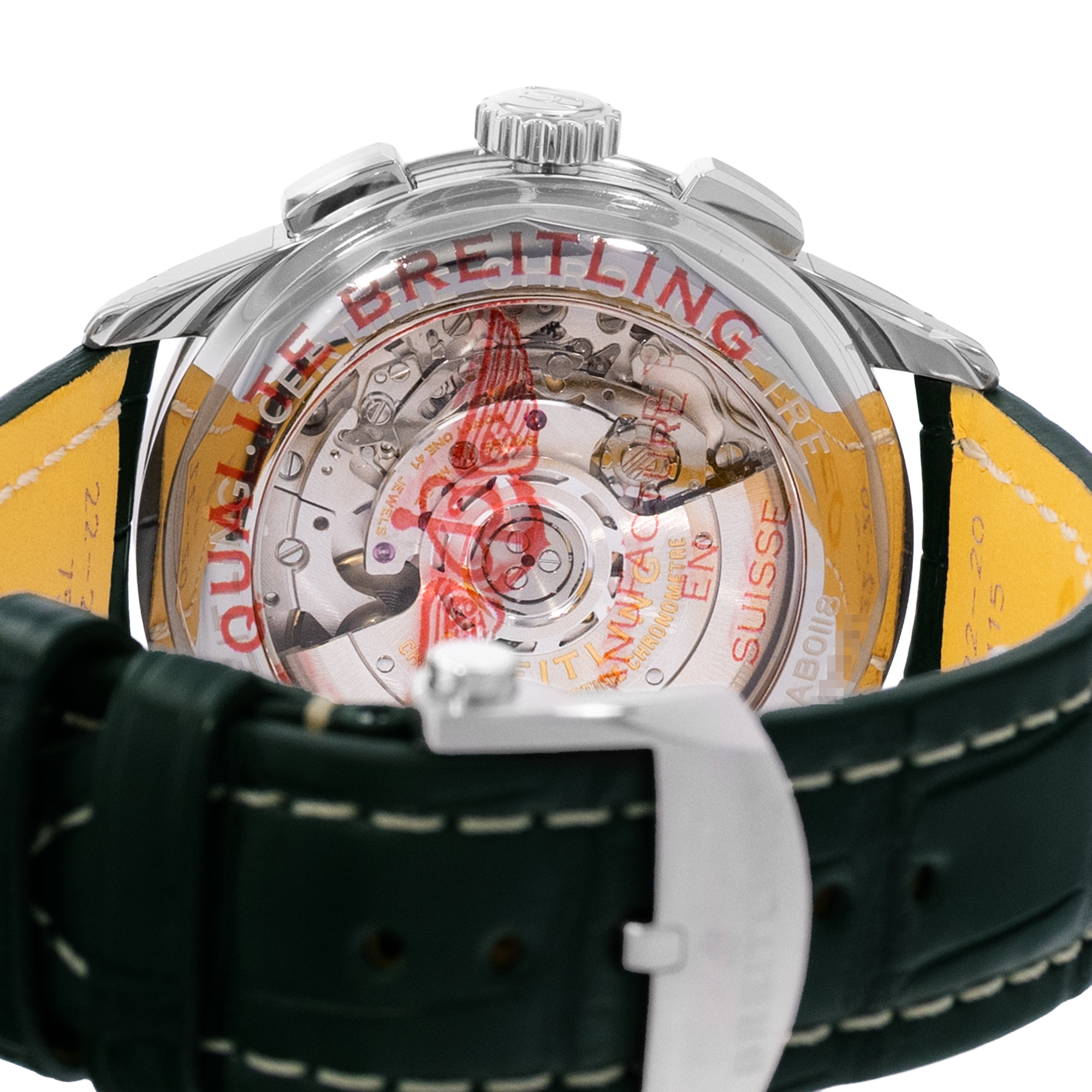 Breitling Premier B01 Chronograph AB0118221L1P1 42mm Green Mens Watch Box Card thumbnail 9