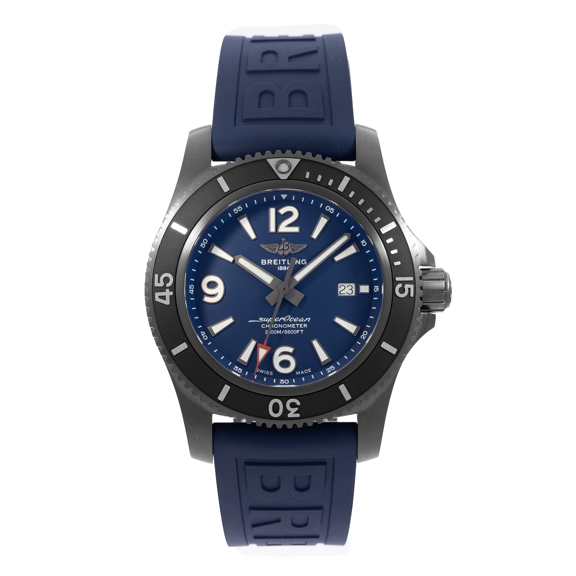 Breitling Superocean M17368D71C1S2 46mm Blue Black Steel Mens Watch Box Card thumbnail 2
