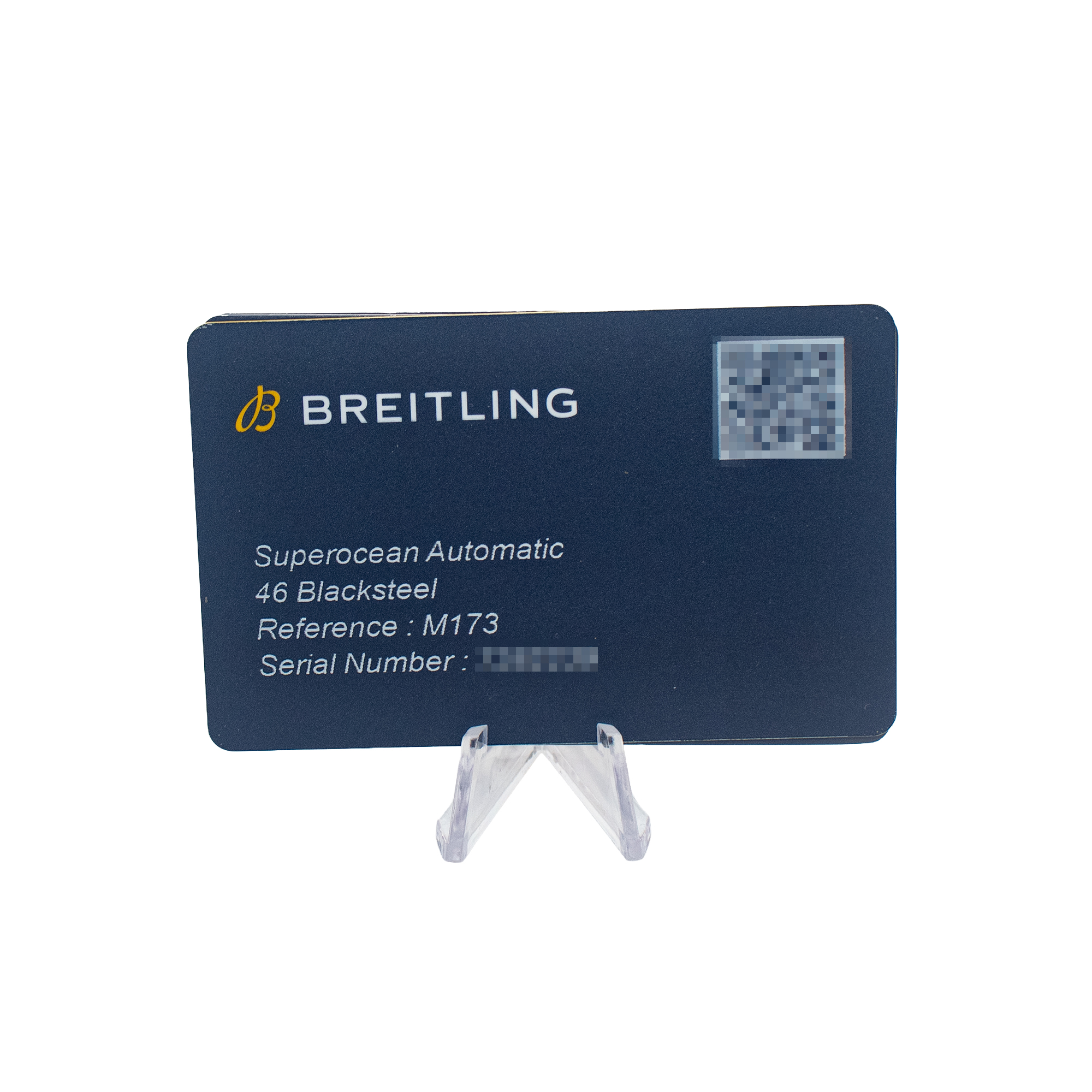 Breitling Superocean M17368D71C1S2 46mm Blue Black Steel Mens Watch Box Card thumbnail 3