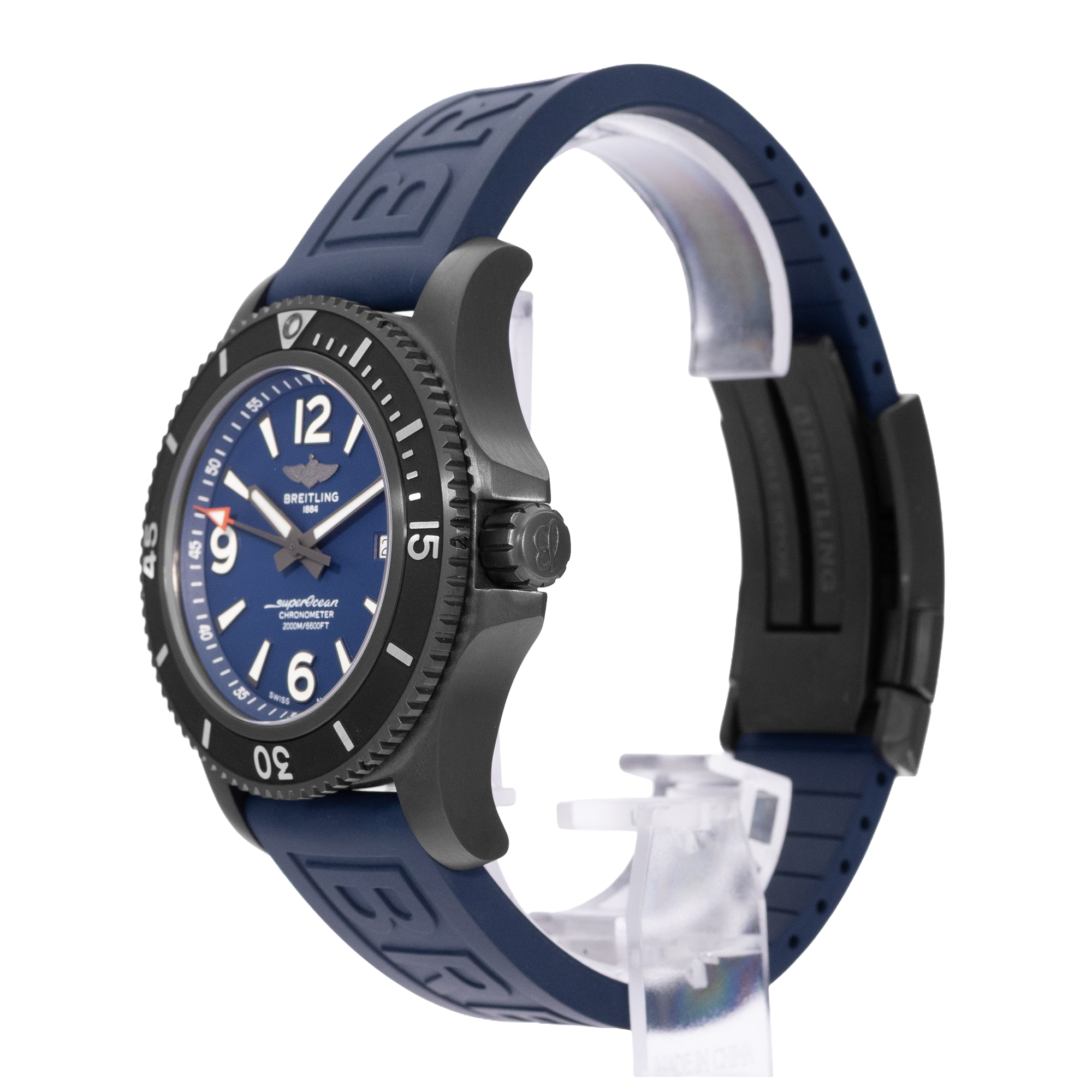 Breitling Superocean M17368D71C1S2 46mm Blue Black Steel Mens Watch Box Card thumbnail 4