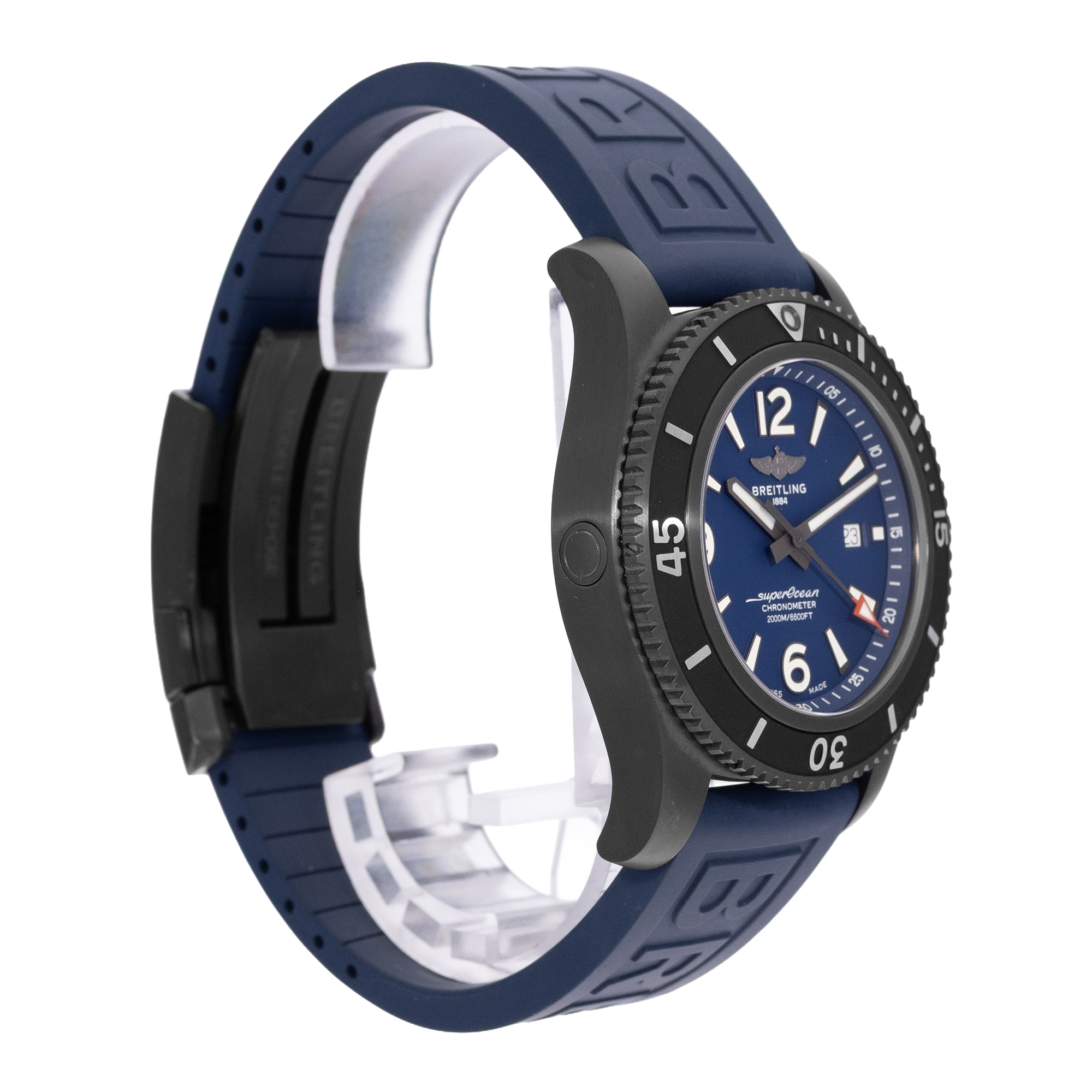Breitling Superocean M17368D71C1S2 46mm Blue Black Steel Mens Watch Box Card thumbnail 5