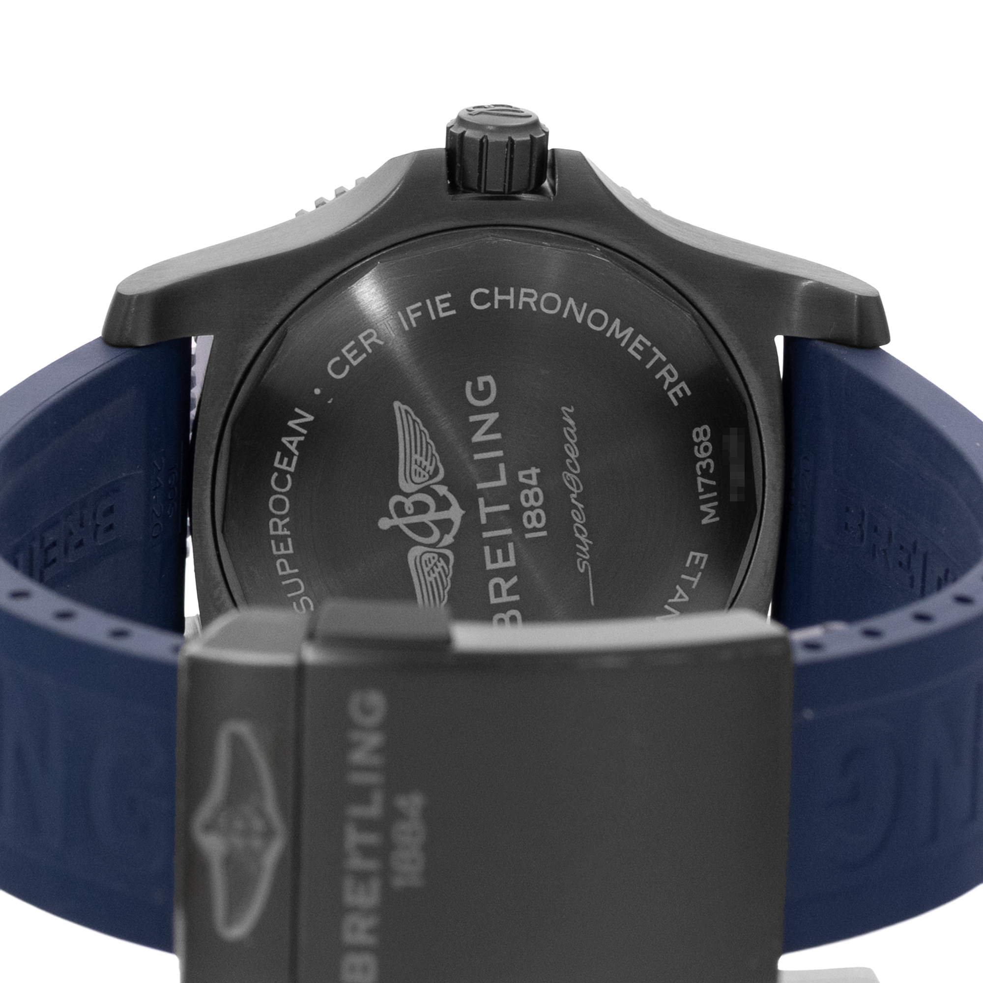 Breitling Superocean M17368D71C1S2 46mm Blue Black Steel Mens Watch Box Card thumbnail 8