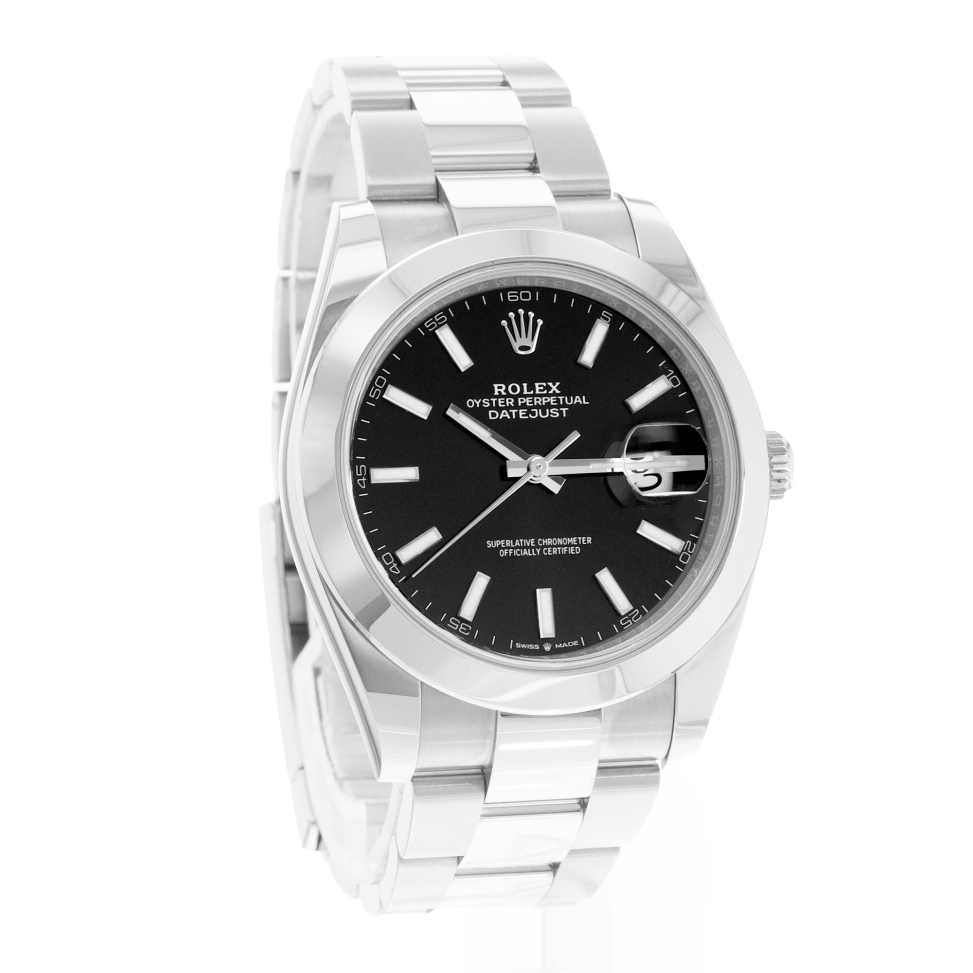 Rolex Datejust 41 126300 Black Dial Steel Oyster Automatic Mens Watch Card thumbnail 7