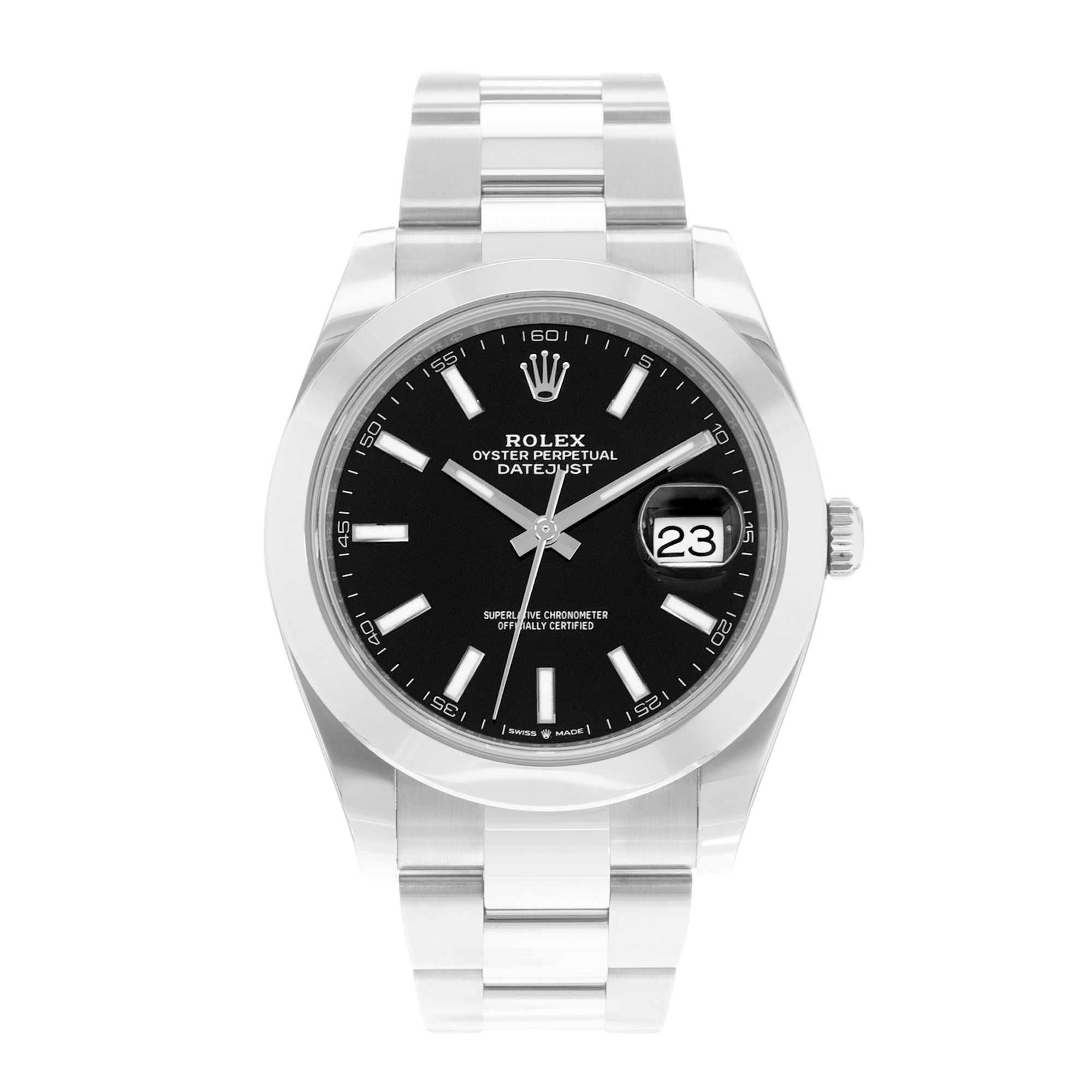 Rolex Datejust 41 126300 Black Dial Steel Oyster Automatic Mens Watch Card thumbnail 2