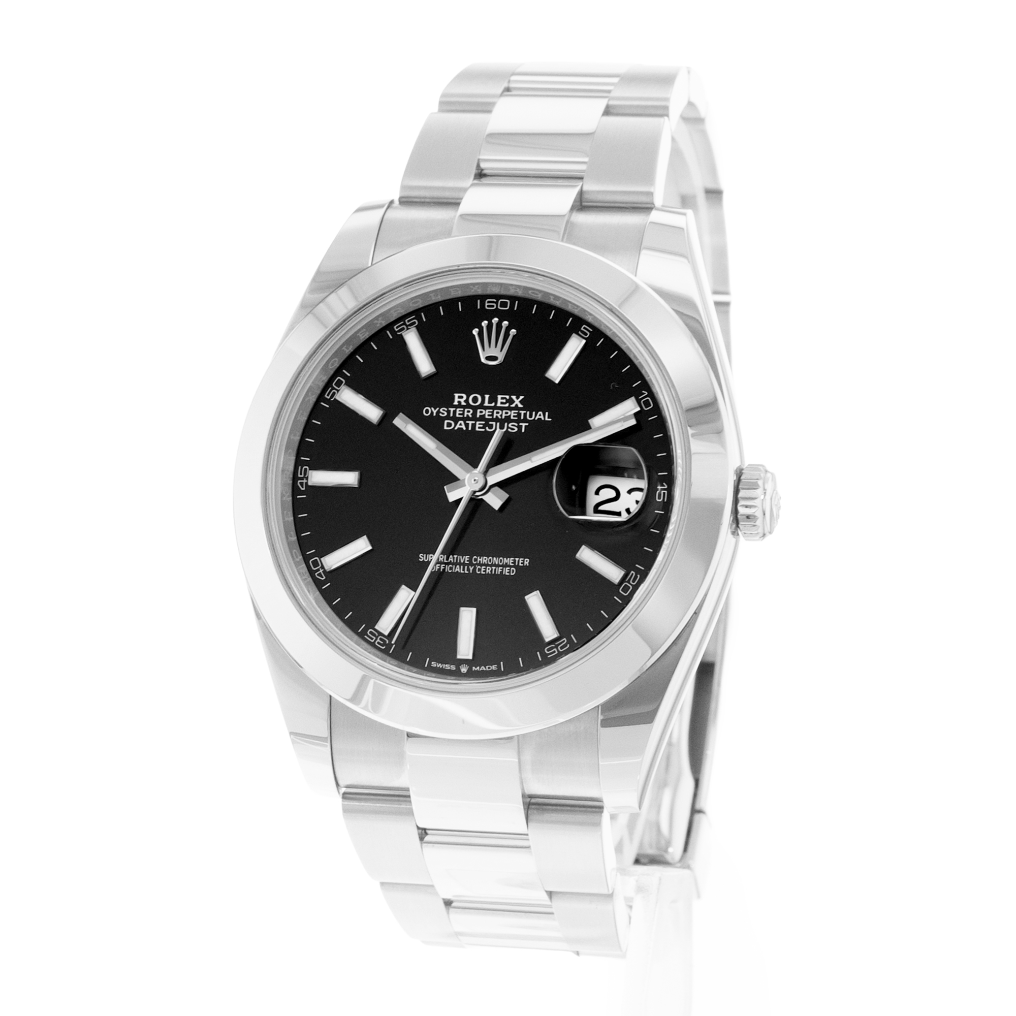 Rolex Datejust 41 126300 Black Dial Steel Oyster Automatic Mens Watch Card thumbnail 4