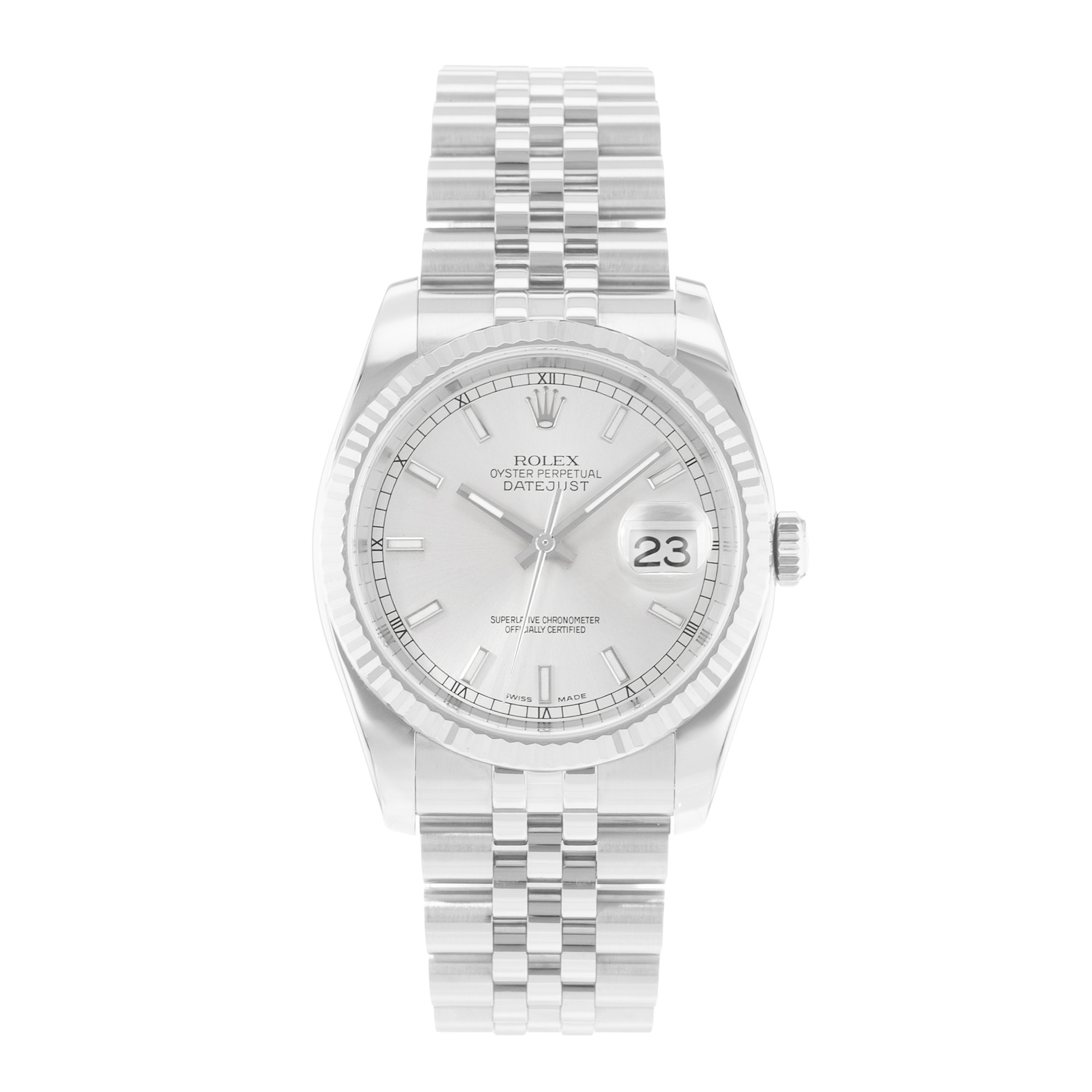 Rolex Datejust 36 116234 Silver Dial Steel Jubilee Automatic Mens Watch Papers thumbnail 2