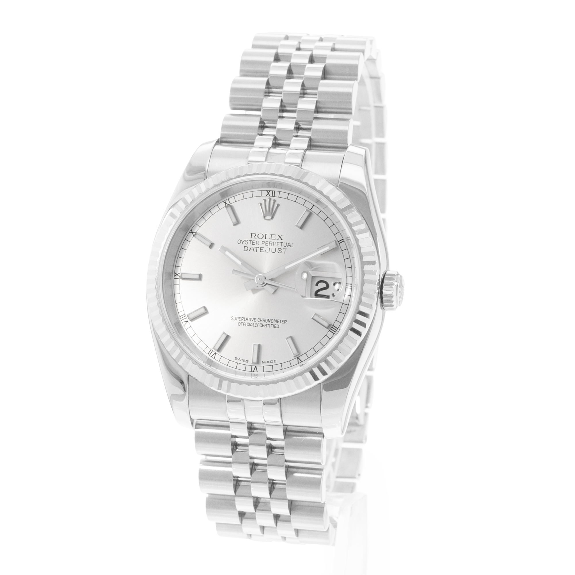 Rolex Datejust 36 116234 Silver Dial Steel Jubilee Automatic Mens Watch Papers thumbnail 4