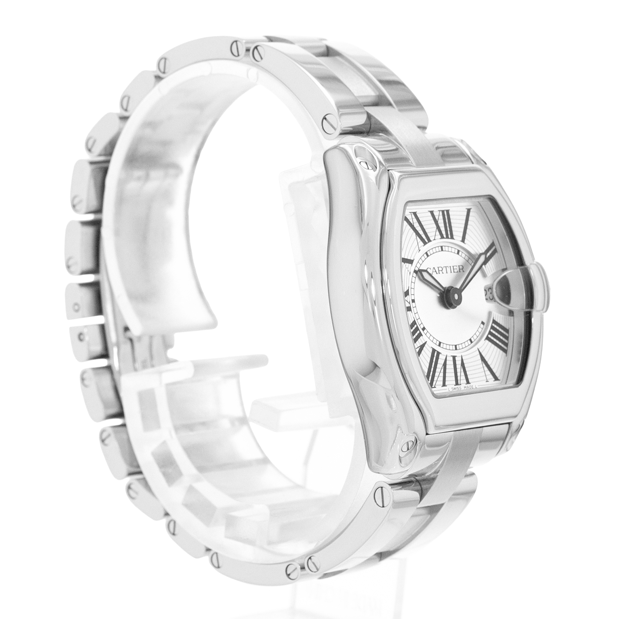 Cartier Roadster W62016V3 2675 30mm Silver Steel Ladies Watch thumbnail 5