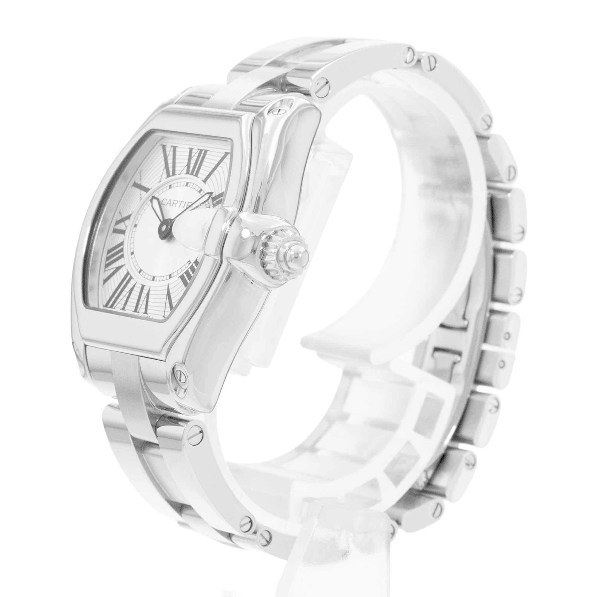Cartier Roadster W62016V3 2675 30mm Silver Dial Steel Automatic Ladies Watch thumbnail 4