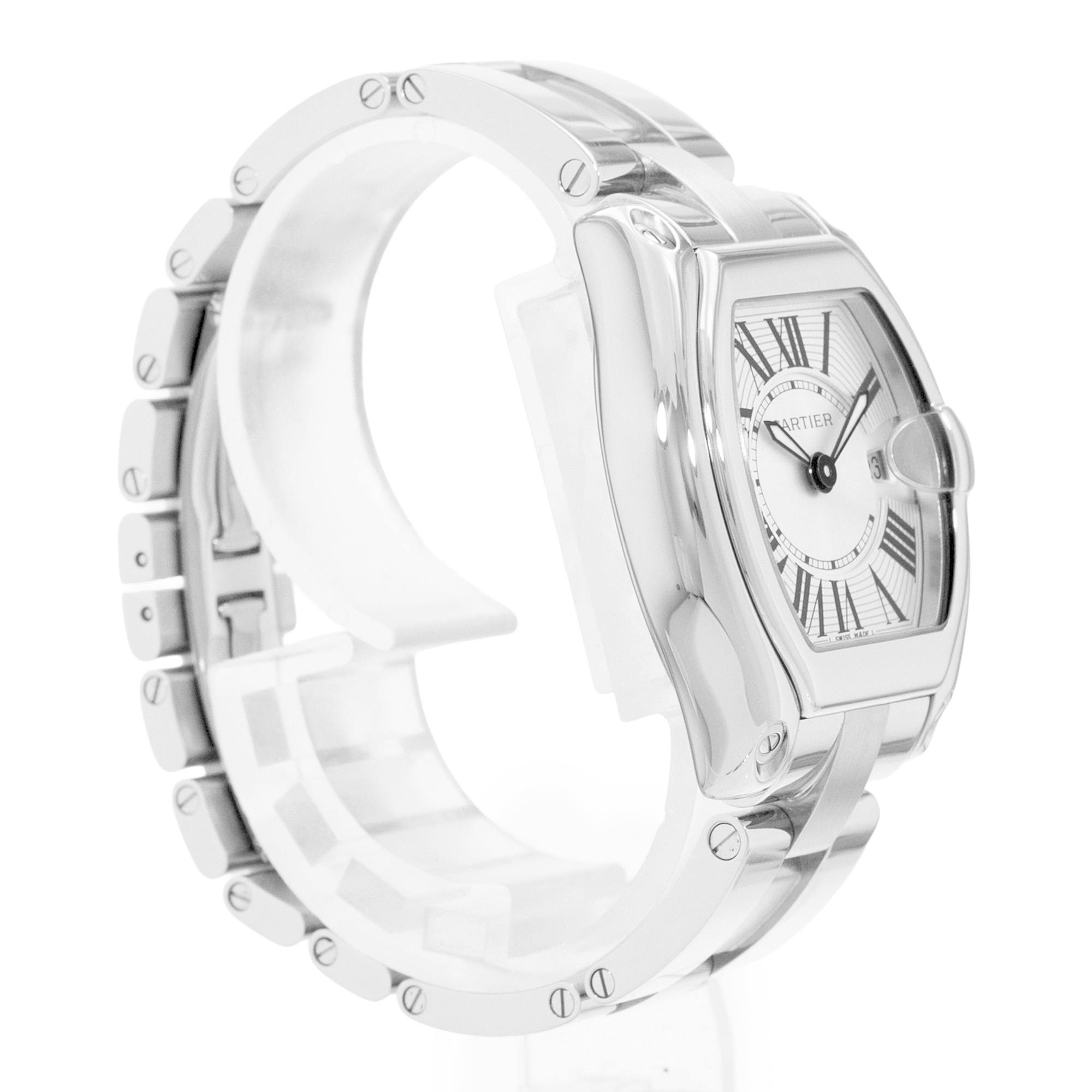 Cartier Roadster W62016V3 2675 30mm Silver Dial Steel Automatic Ladies Watch thumbnail 5