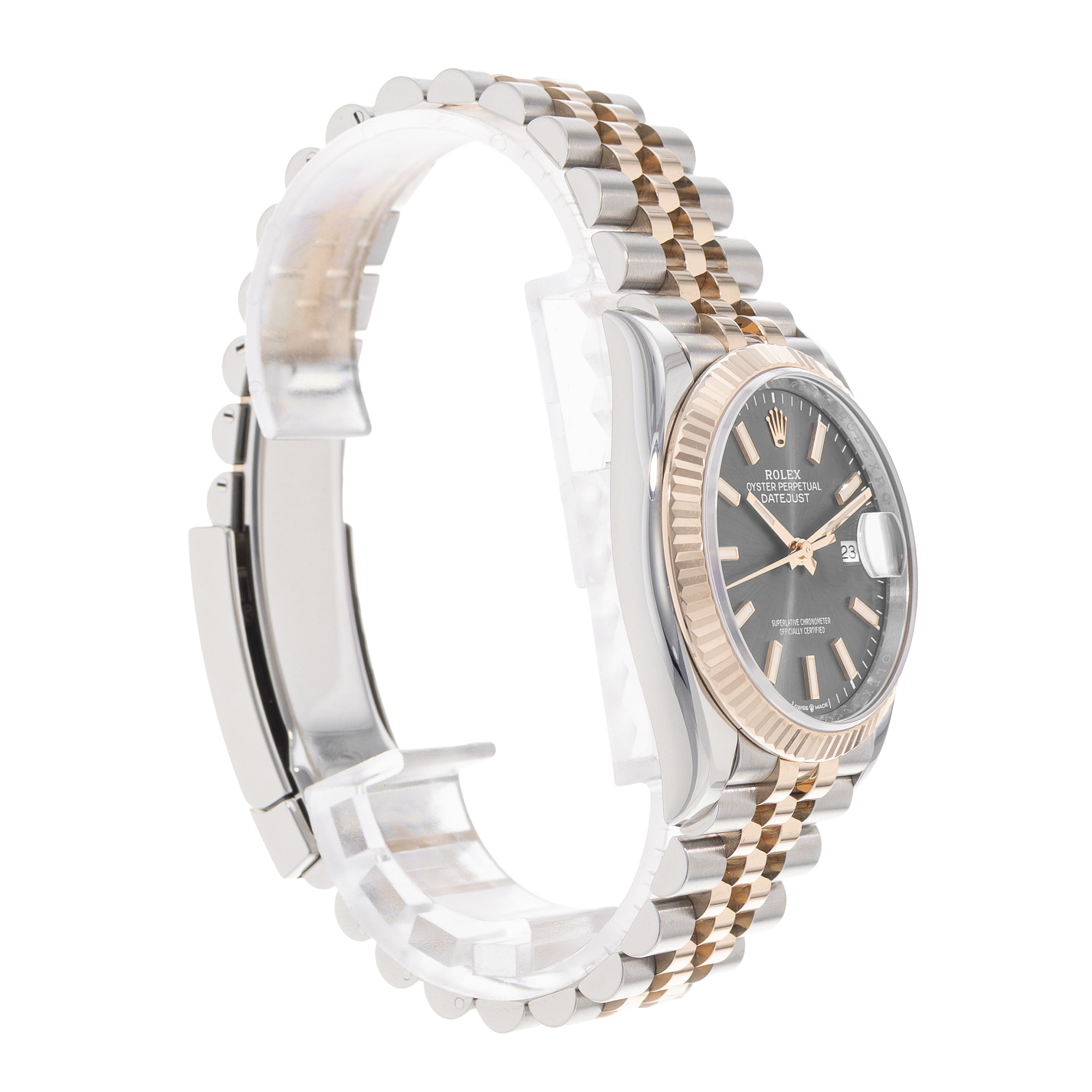 Rolex Datejust 36 126231 Gray Steel Rose Gold Jubilee Mens Automatic Watch Card thumbnail 6