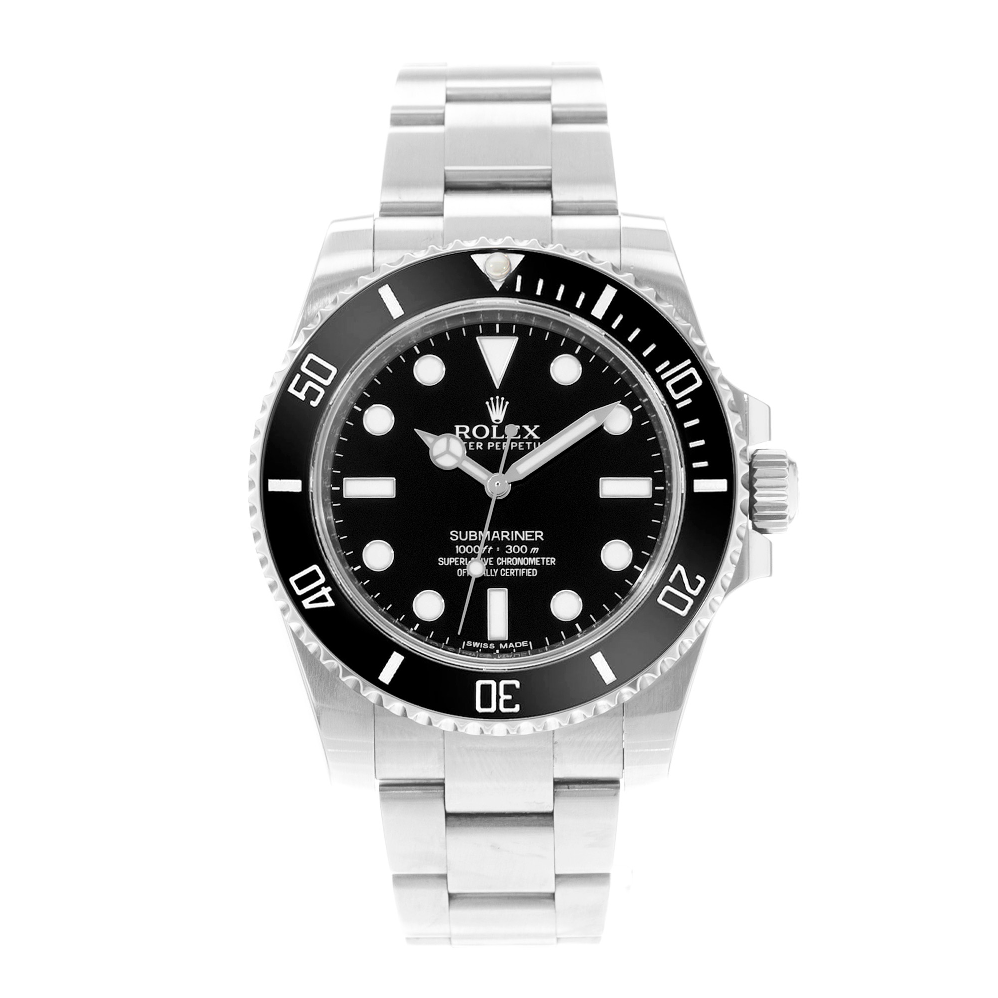Rolex Submariner No Date 114060 40mm Black Dial Steel Automatic Mens Watch Card thumbnail 2