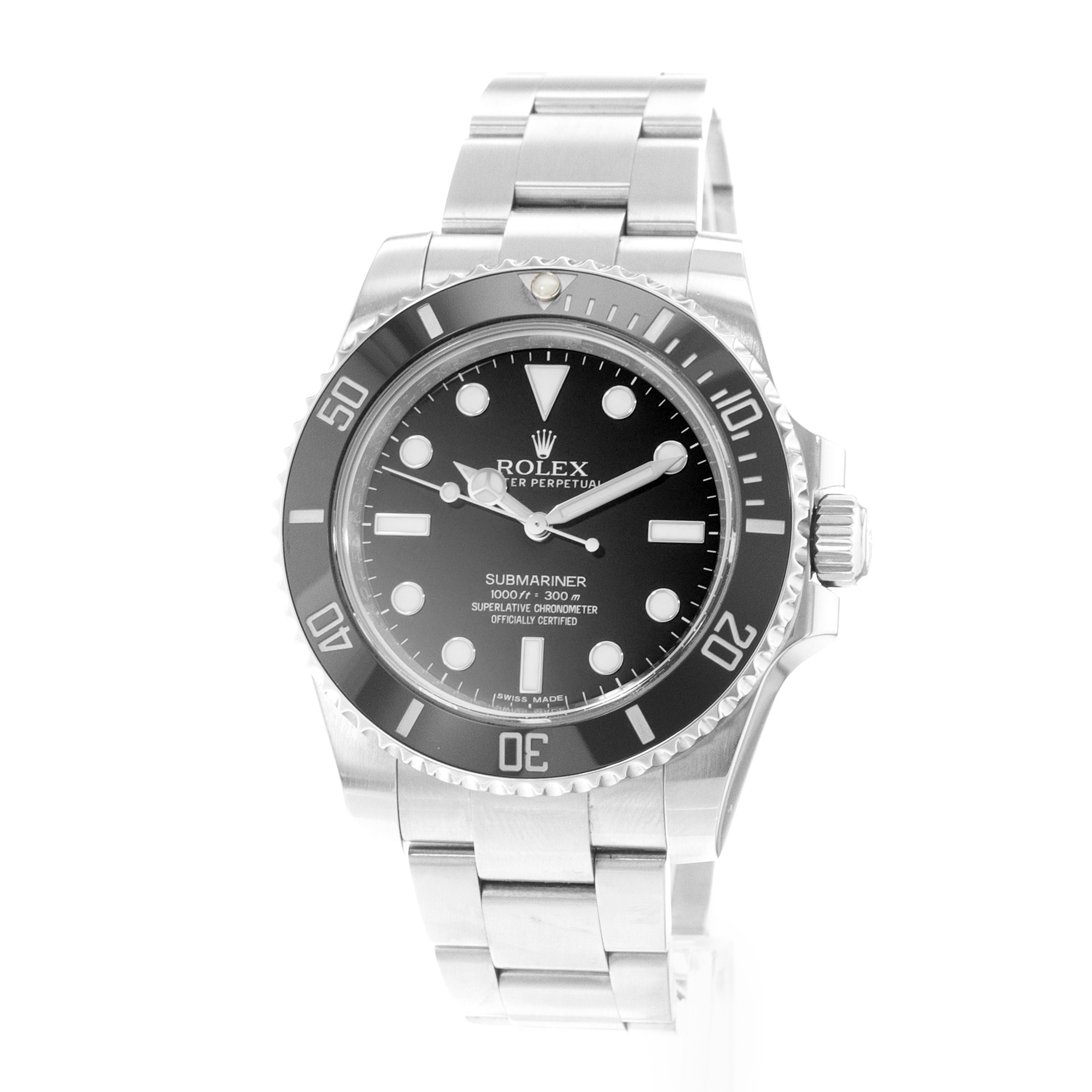 Rolex Submariner No Date 114060 40mm Black Dial Steel Automatic Mens Watch Card thumbnail 4