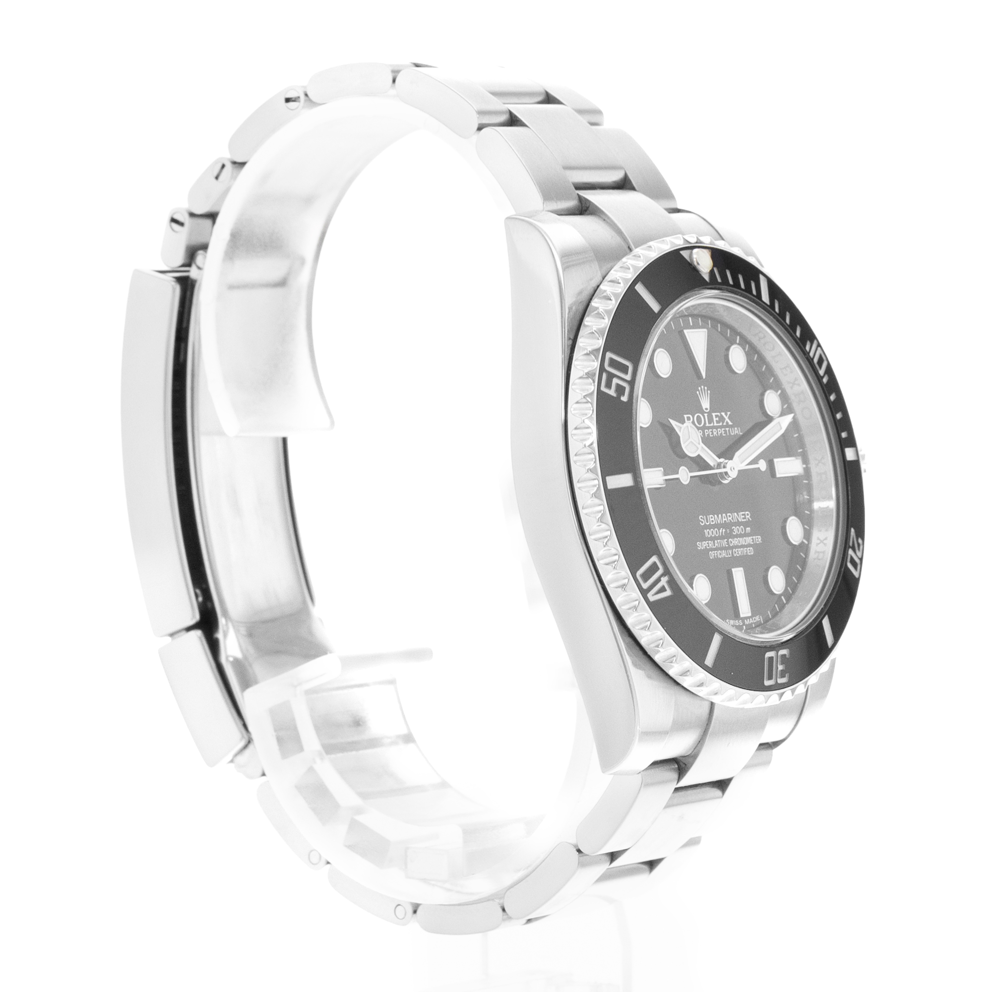 Rolex Submariner No Date 114060 40mm Black Dial Steel Automatic Mens Watch Card thumbnail 6