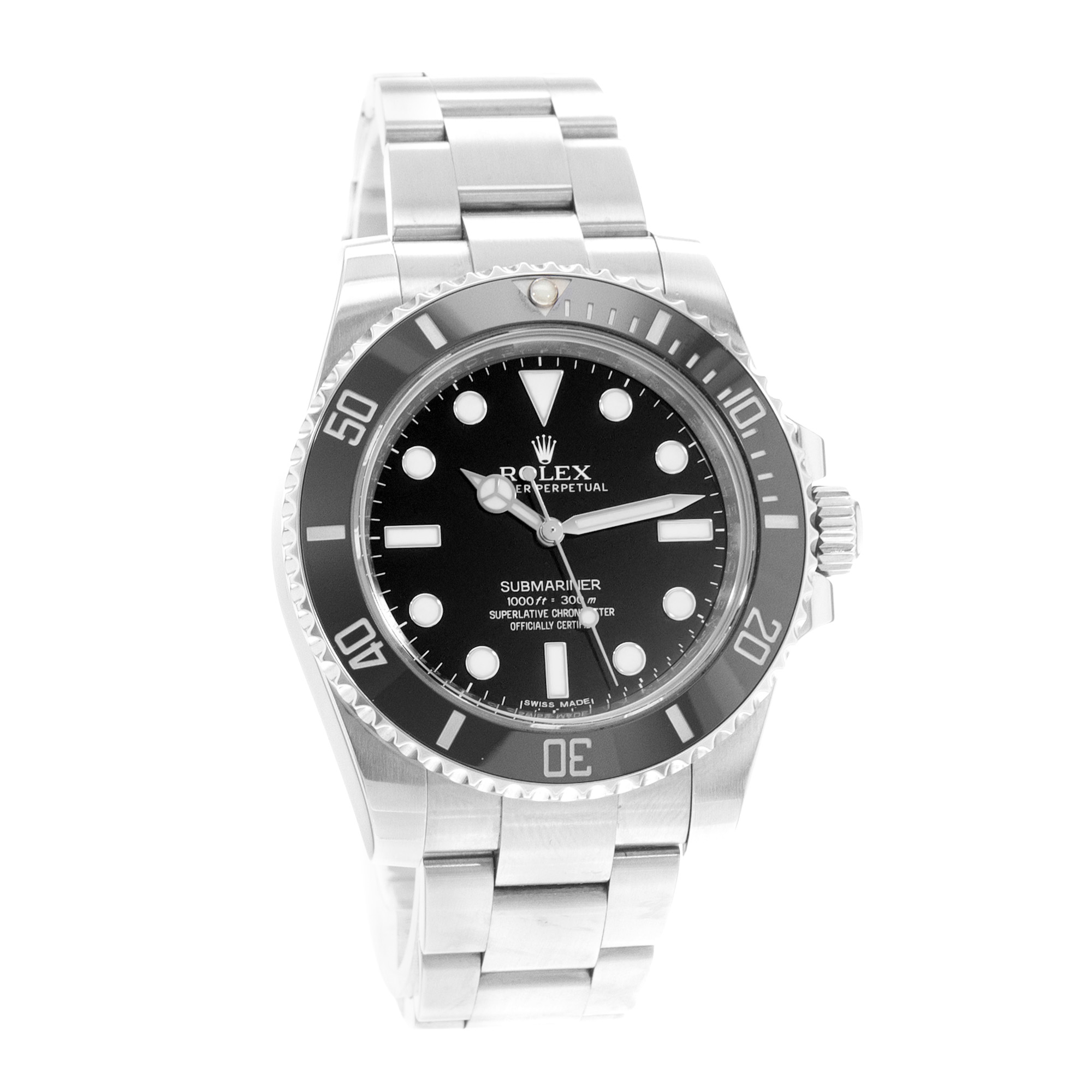Rolex Submariner No Date 114060 40mm Black Dial Steel Automatic Mens Watch Card thumbnail 7