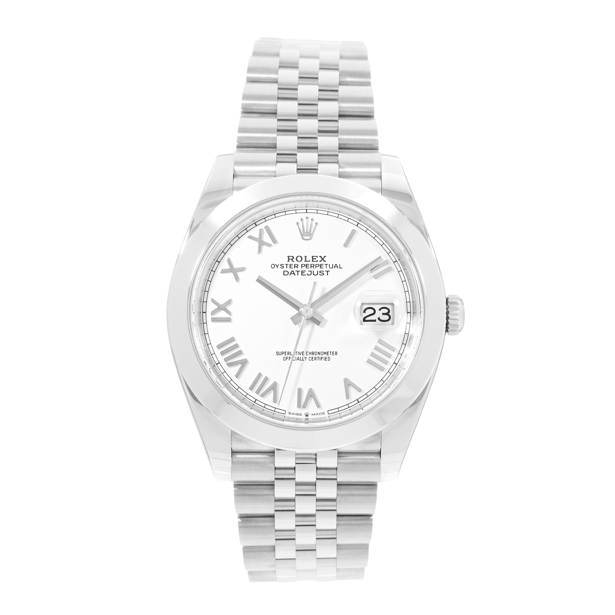 Rolex Datejust 41 126300 White Dial Steel Jubilee Mens Watch Card thumbnail 2