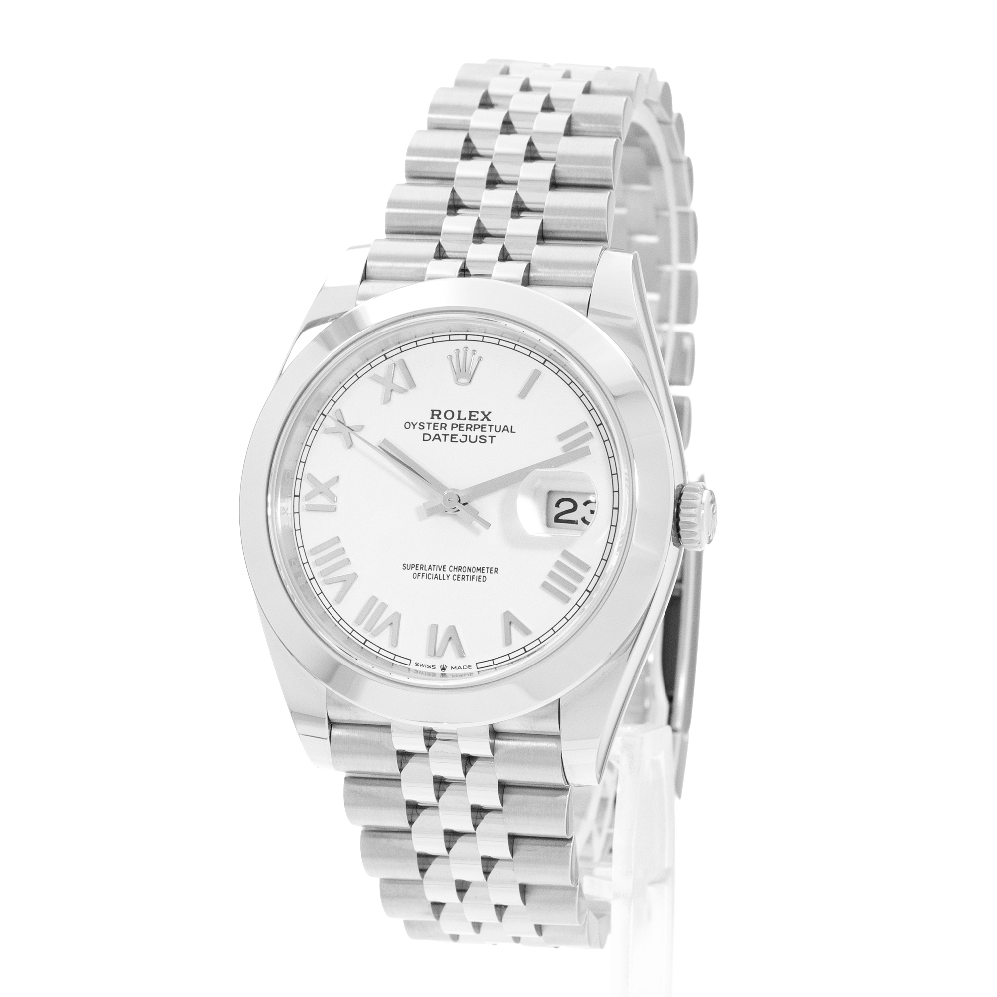 Rolex Datejust 41 126300 White Dial Steel Jubilee Mens Watch Card thumbnail 4