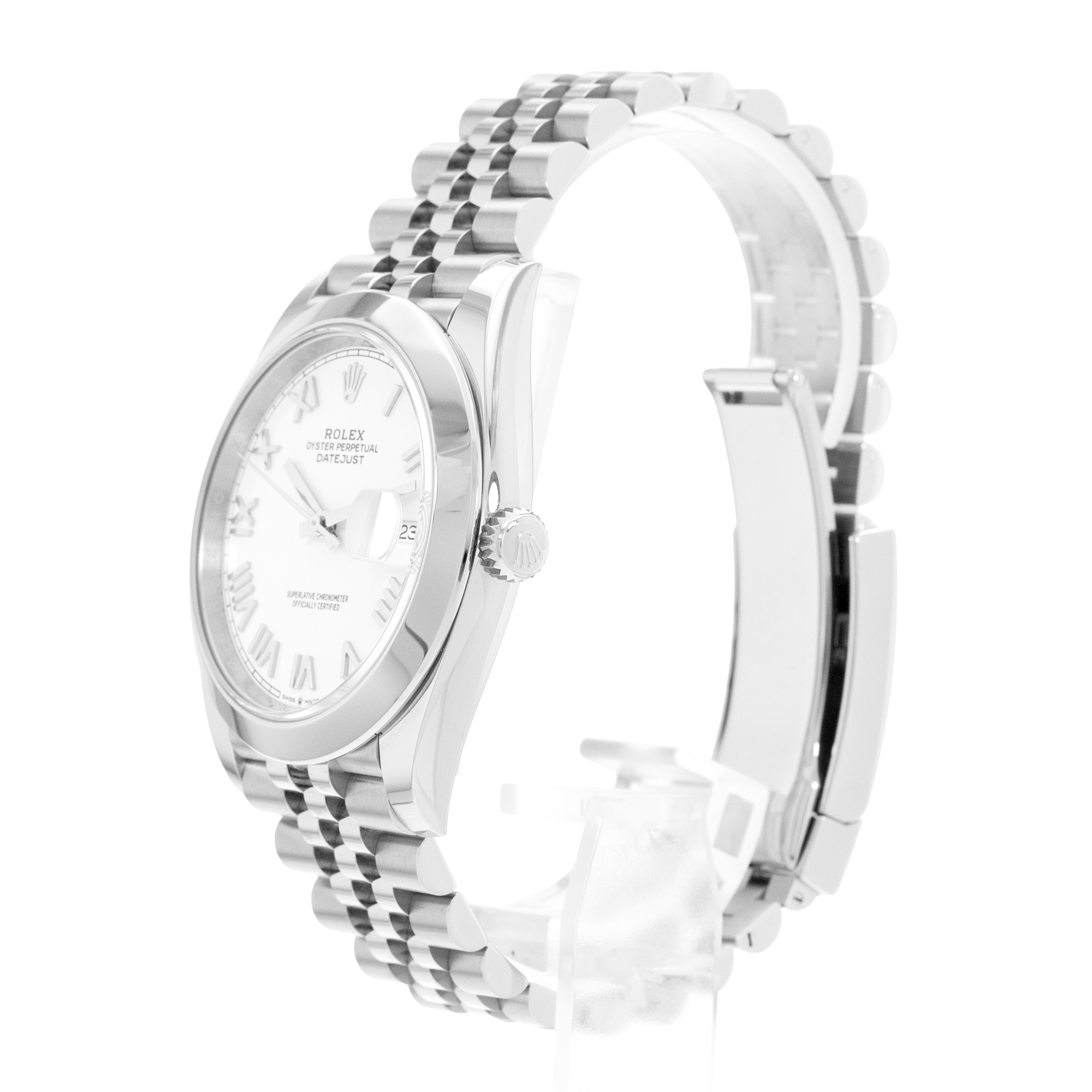 Rolex Datejust 41 126300 White Dial Steel Jubilee Mens Watch Card thumbnail 5