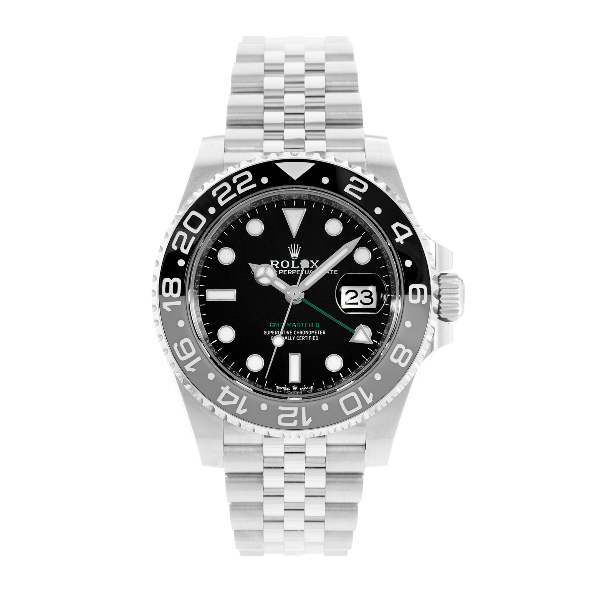 Rolex GMT-Master II 126710GRNR 40mm Black Dial Steel Jubilee Mens Watch Card thumbnail 2