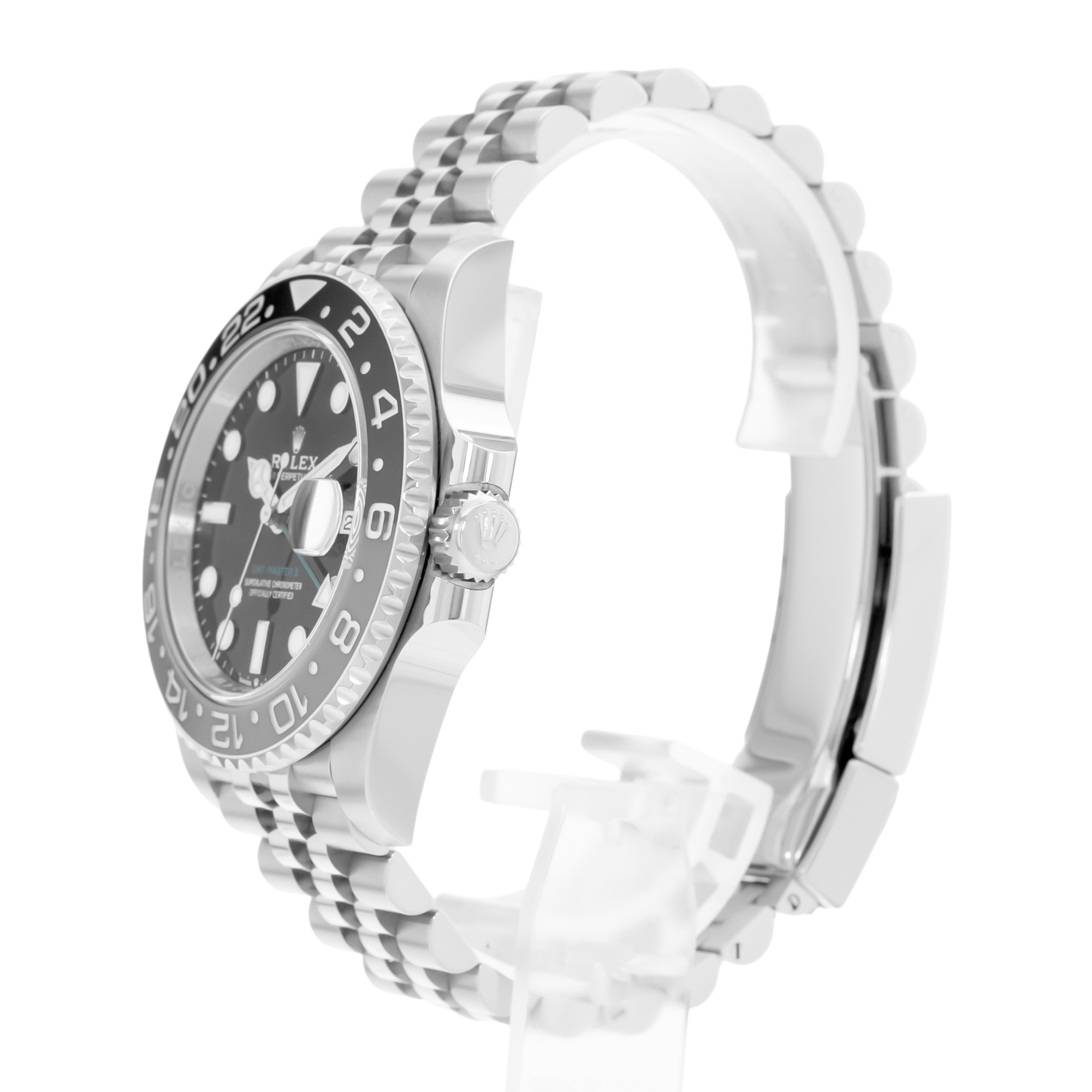 Rolex GMT-Master II 126710GRNR 40mm Black Dial Steel Jubilee Mens Watch Card thumbnail 5
