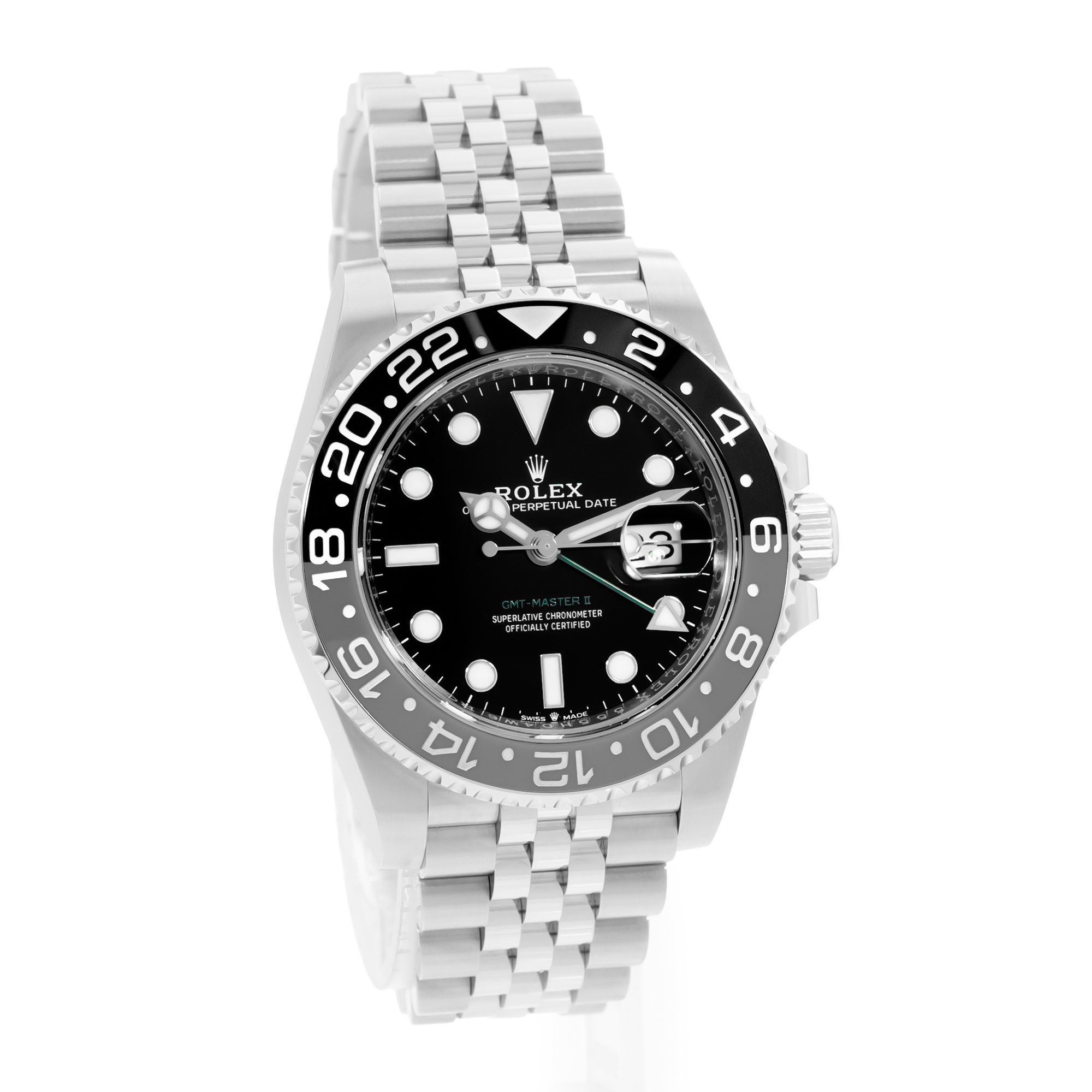 Rolex GMT-Master II 126710GRNR 40mm Black Dial Steel Jubilee Mens Watch Card thumbnail 7