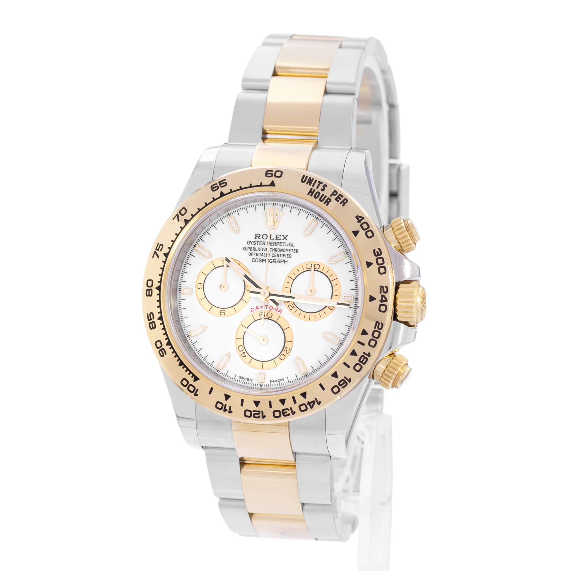 Rolex Daytona 126503 White Steel 18k Yellow Gold Chronograph Mens Watch 2025 thumbnail 4