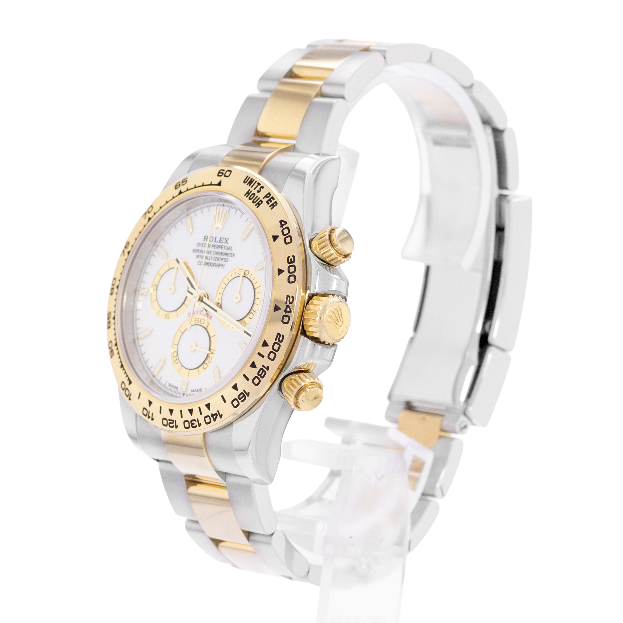 Rolex Daytona 126503 White Steel 18k Yellow Gold Chronograph Mens Watch 2025 thumbnail 5