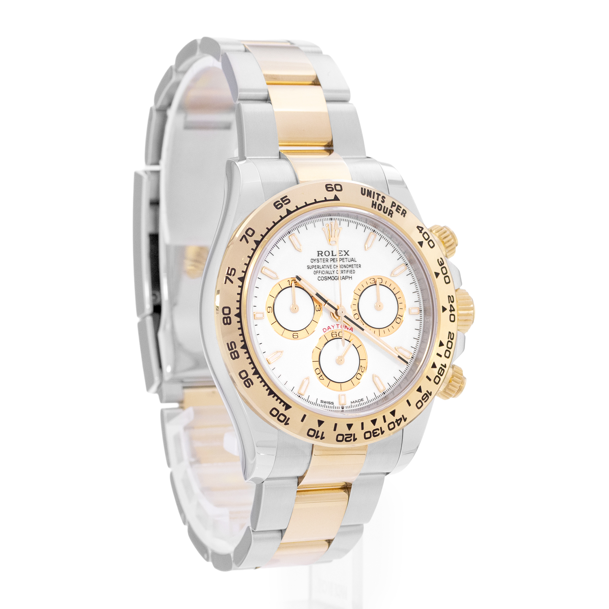 Rolex Daytona 126503 White Steel 18k Yellow Gold Chronograph Mens Watch 2025 thumbnail 7