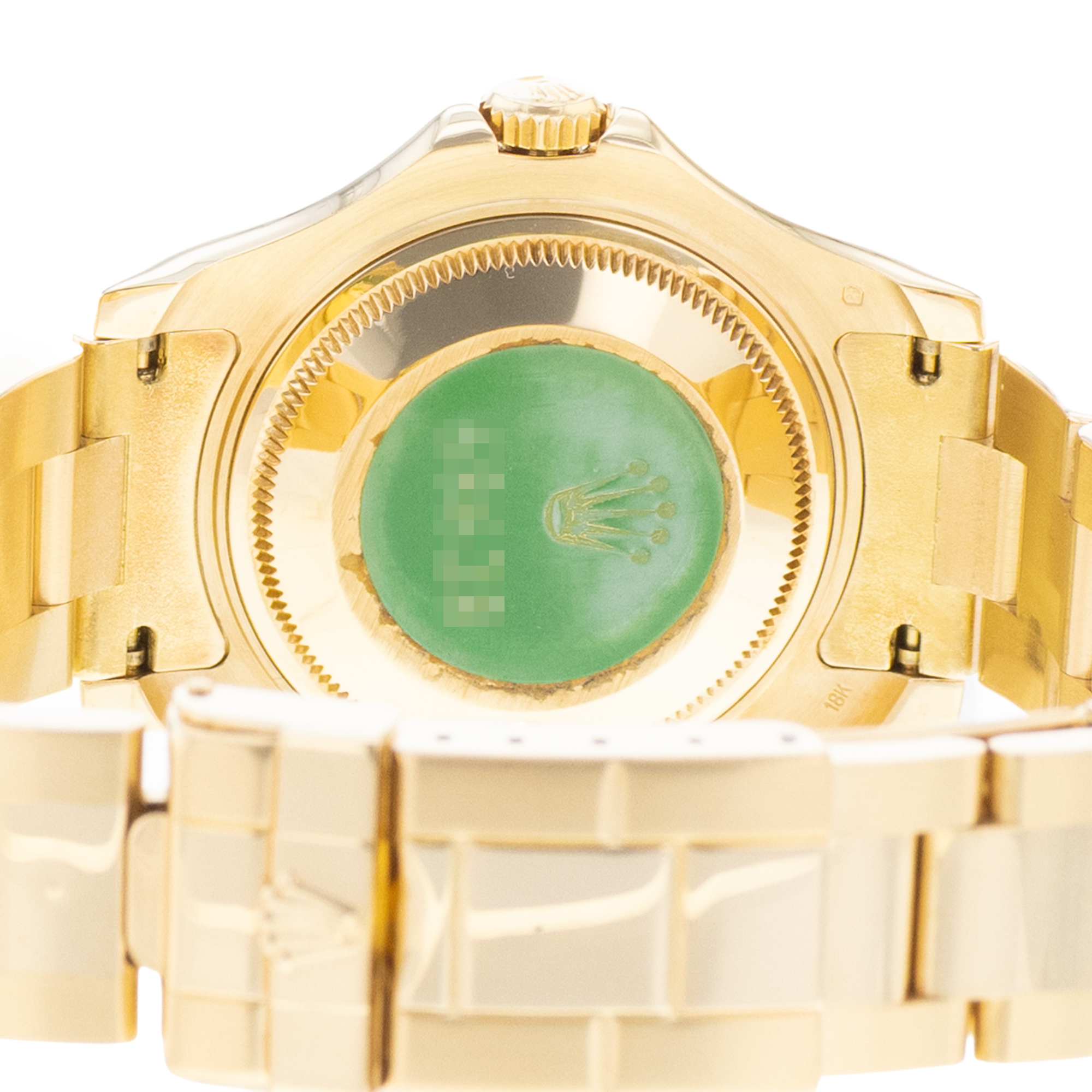 Rolex Yacht-Master 35 68628 Vintage 18k Yellow Gold Automatic Mens Watch thumbnail 8