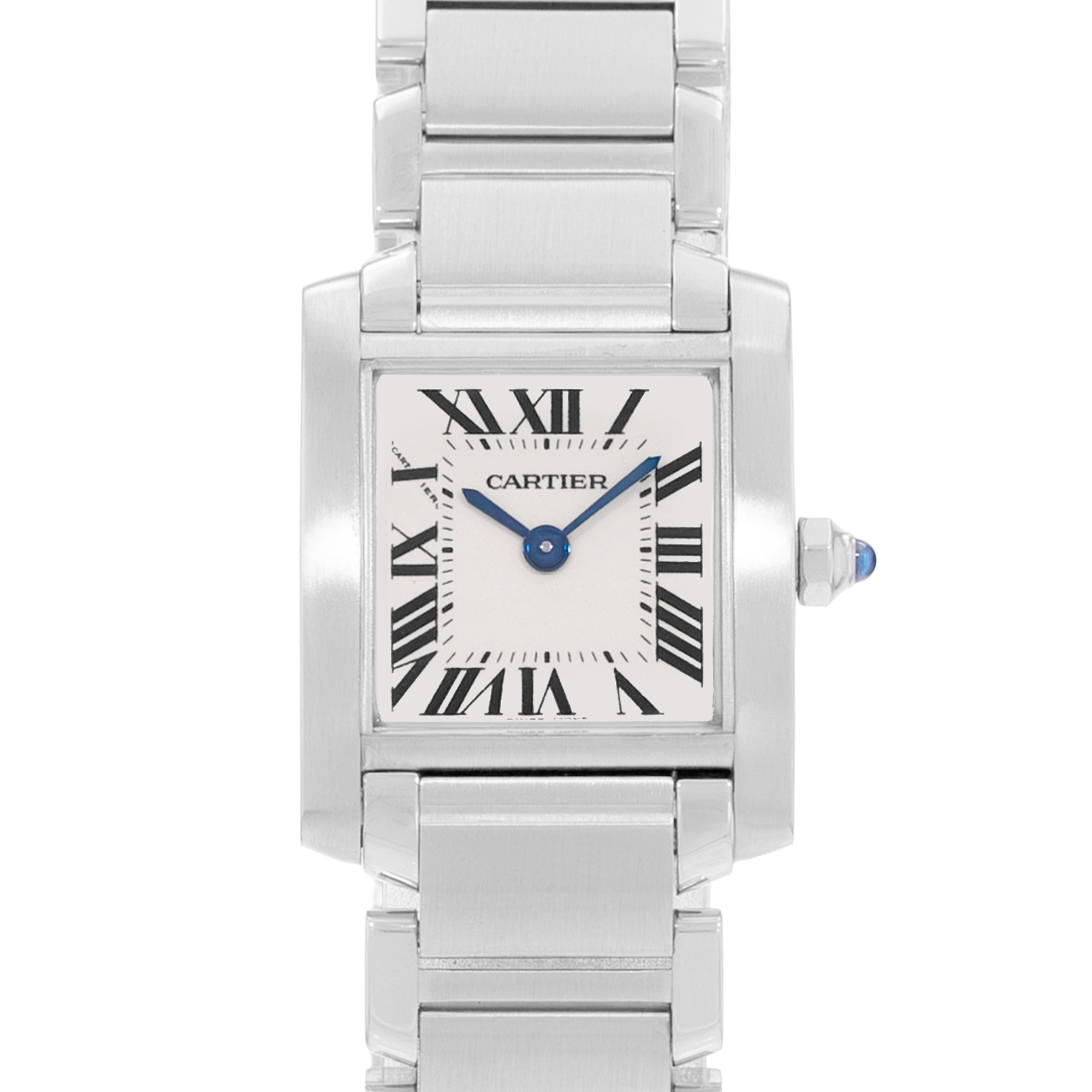 Cartier Tank Francaise W51008Q3 2384 20mm Small Silver Steel Ladies Watch thumbnail 1