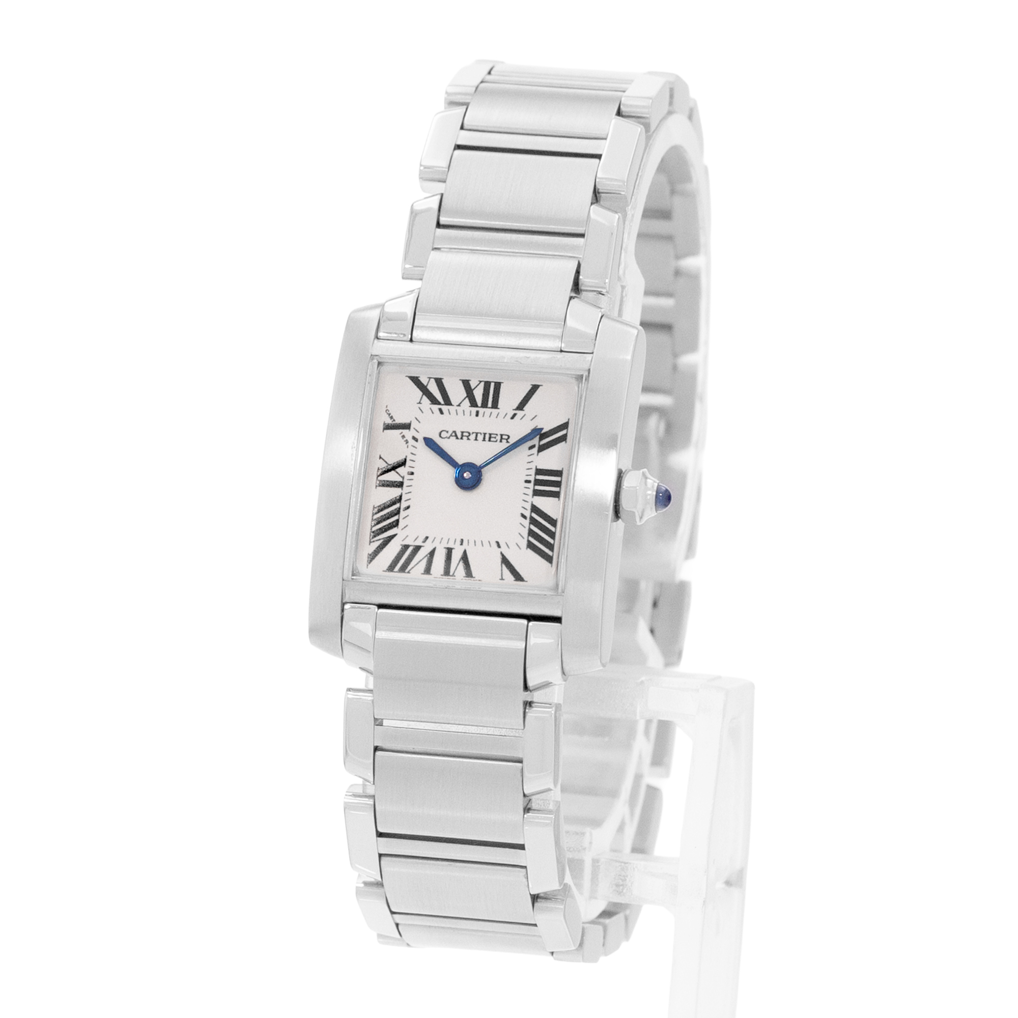 Cartier Tank Francaise W51008Q3 2384 20mm Small Silver Steel Ladies Watch thumbnail 3