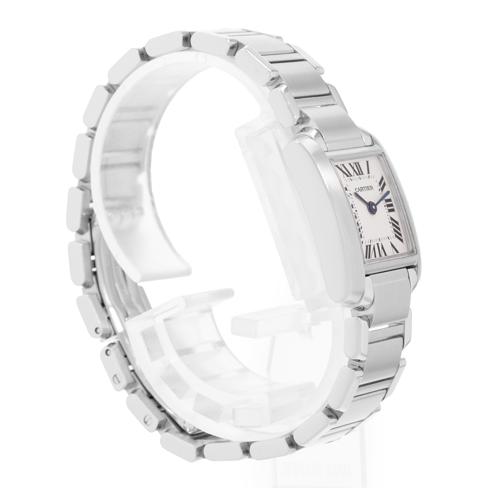 Cartier Tank Francaise W51008Q3 2384 20mm Small Silver Steel Ladies Watch thumbnail 5