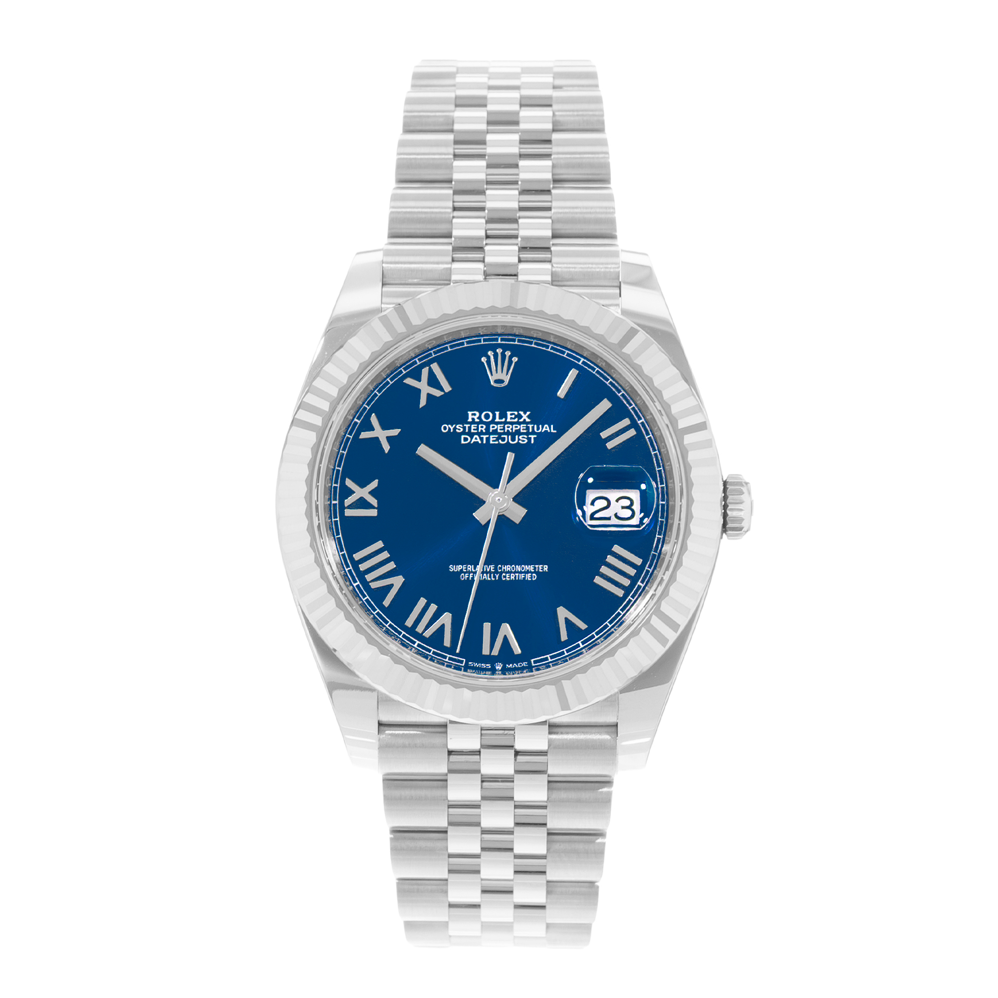 Rolex Datejust 41 126334 Blue Dial Steel Jubilee Automatic Mens Watch Box Card thumbnail 2