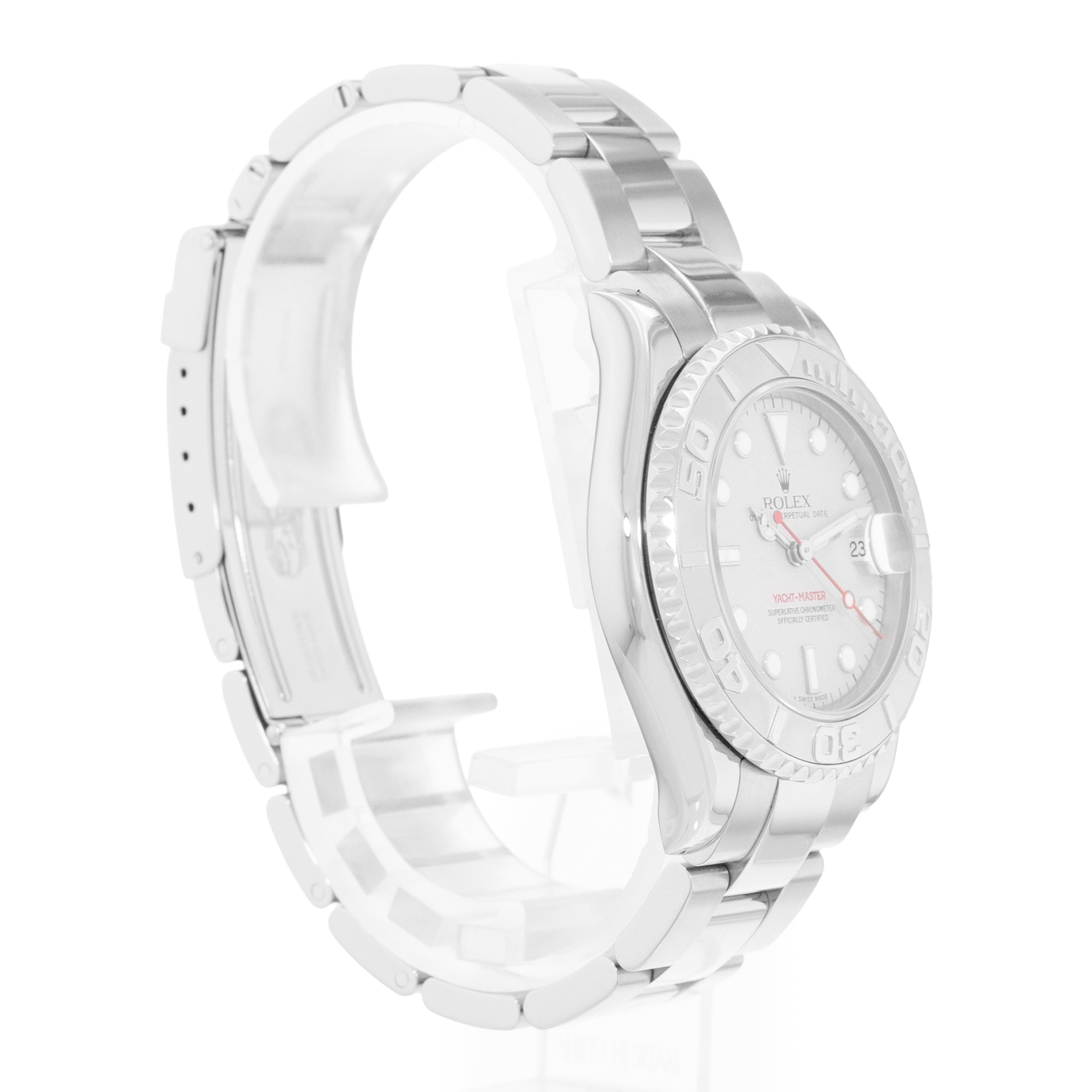 Rolex Yacht-Master 35 168622 Silver Dial Steel Mens Watch thumbnail 5