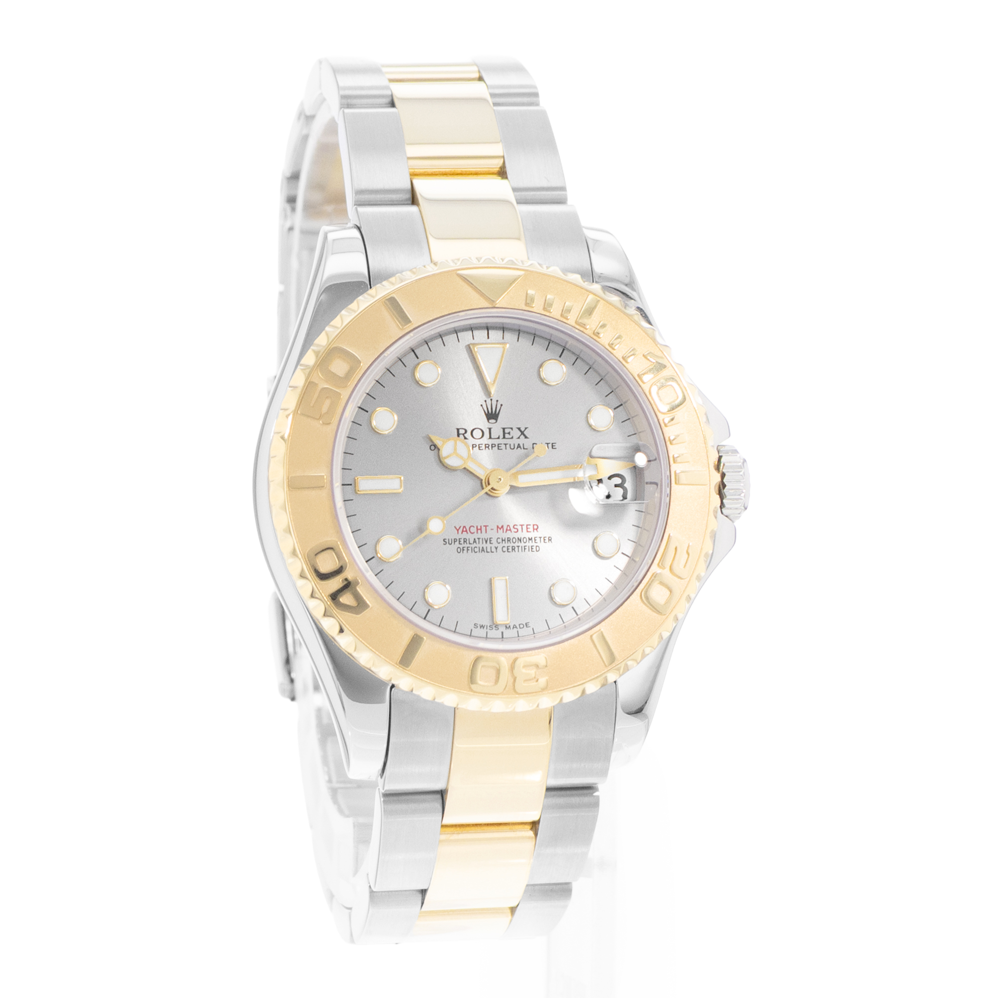 Rolex Yacht-Master 35 168623 Silver Dial Steel Yellow Gold Automatic Mens Watch thumbnail 6