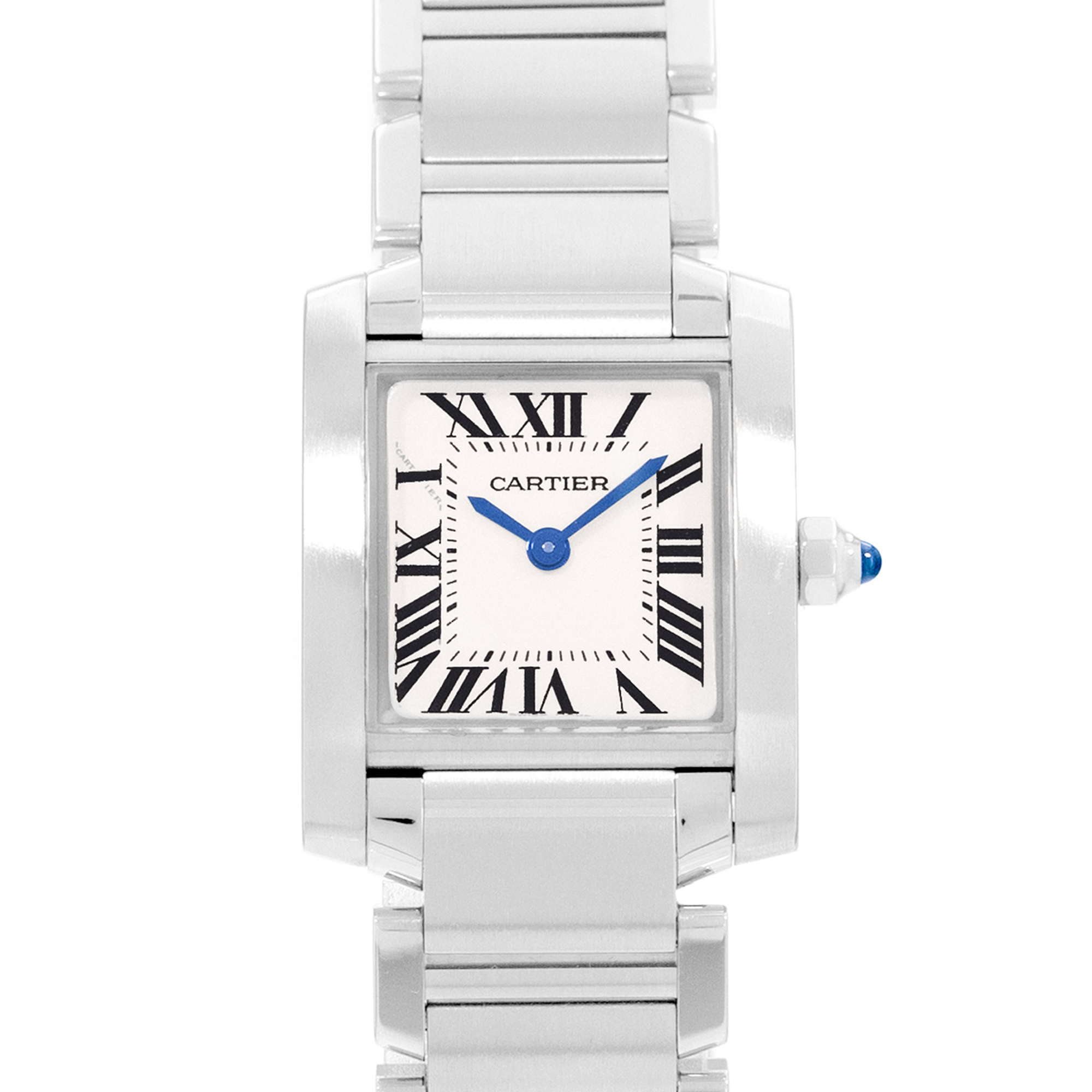 Cartier Tank Francaise W51008Q3 2384 20mm Small Silver Steel Ladies Watch thumbnail 1