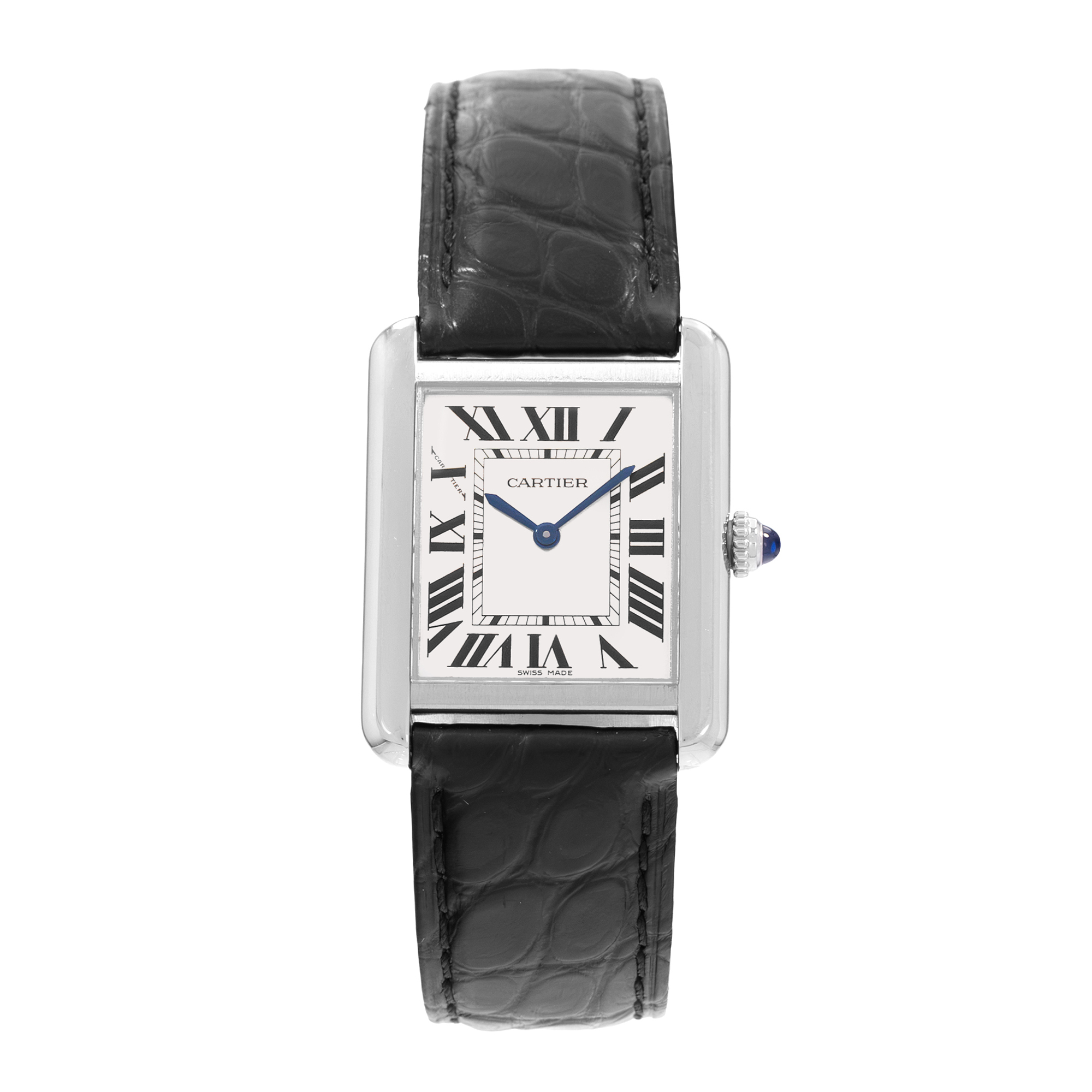 Cartier Tank Solo W5200005 3170 24mm Small Silver Steel Ladies Watch Papers thumbnail 2