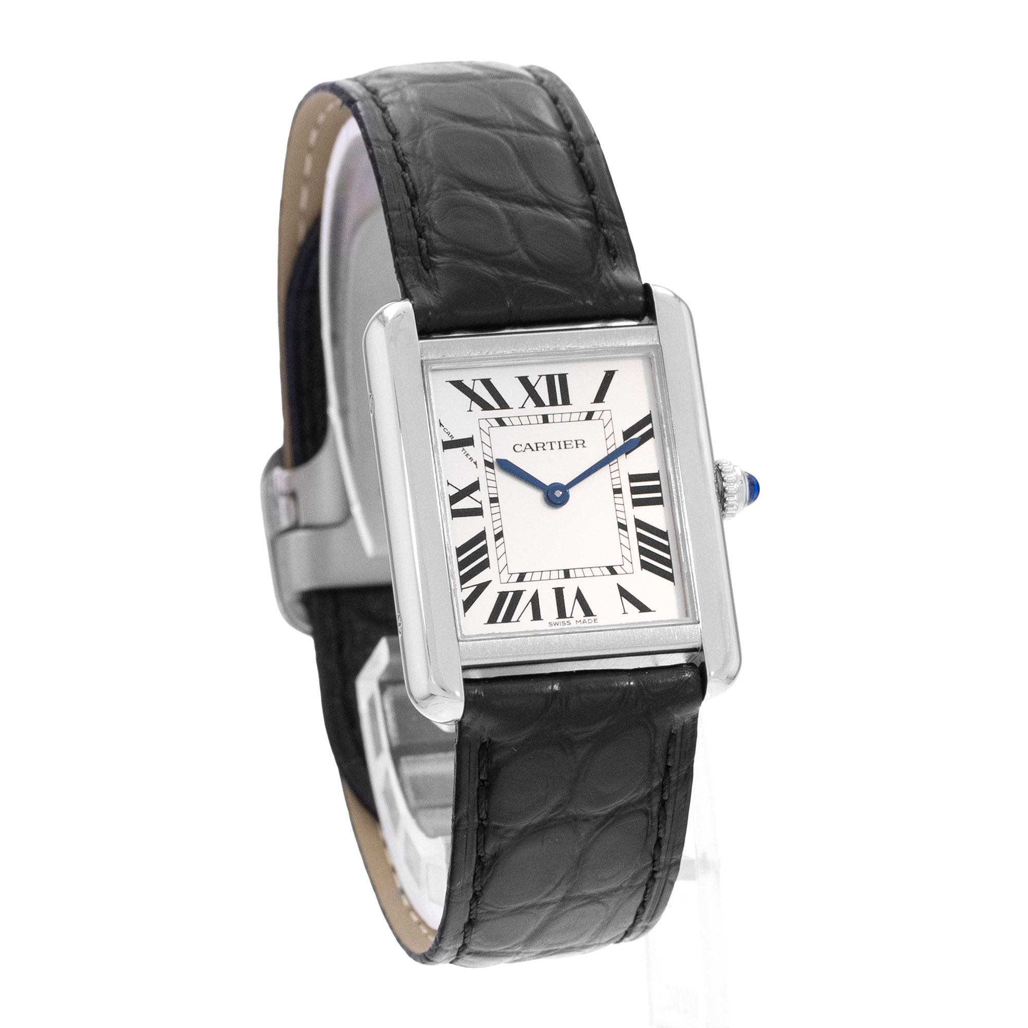 Cartier Tank Solo W5200005 3170 24mm Small Silver Steel Ladies Watch Papers thumbnail 7