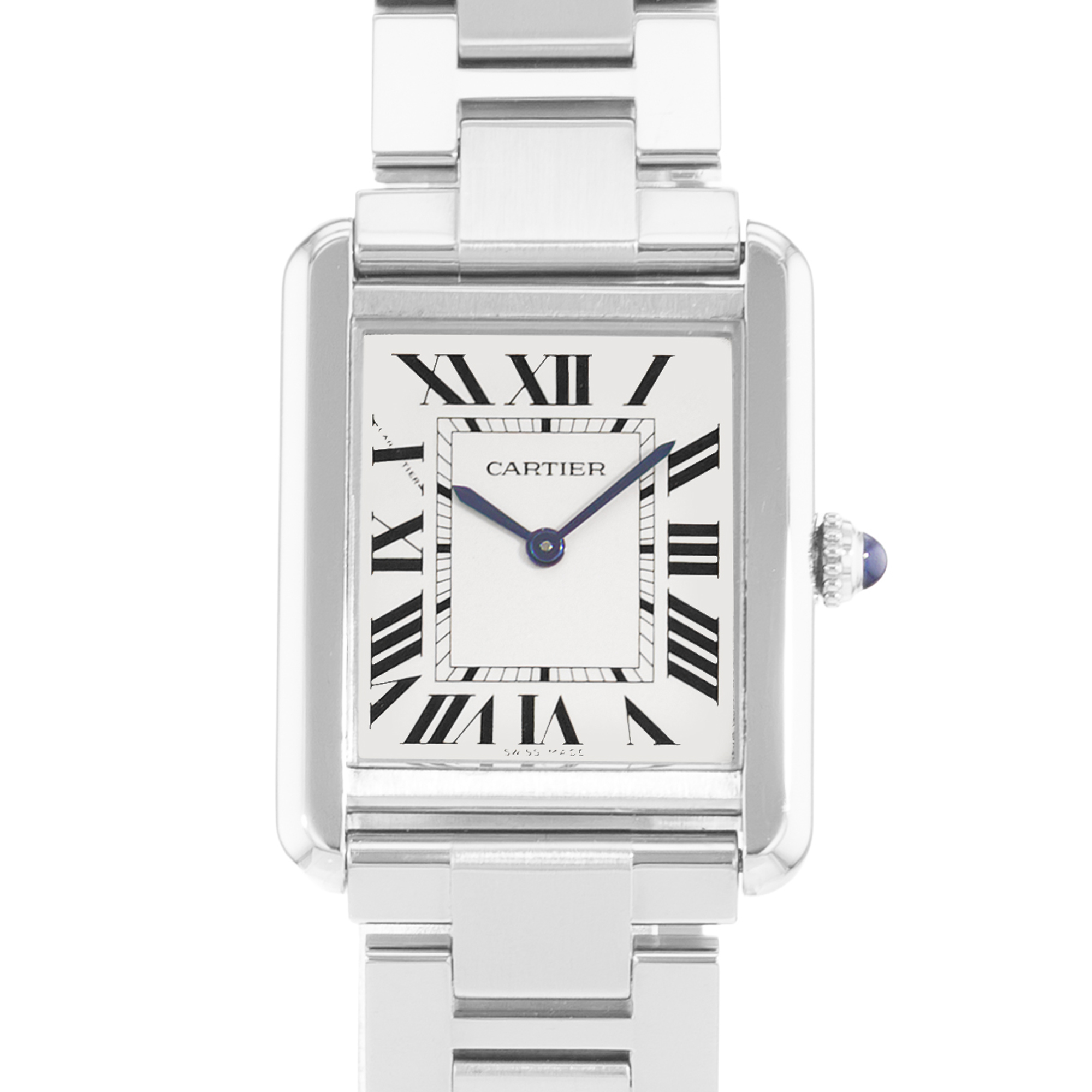 Cartier Tank Solo W5200013 3170 24mm Small Silver Steel Ladies Watch Papers thumbnail 1