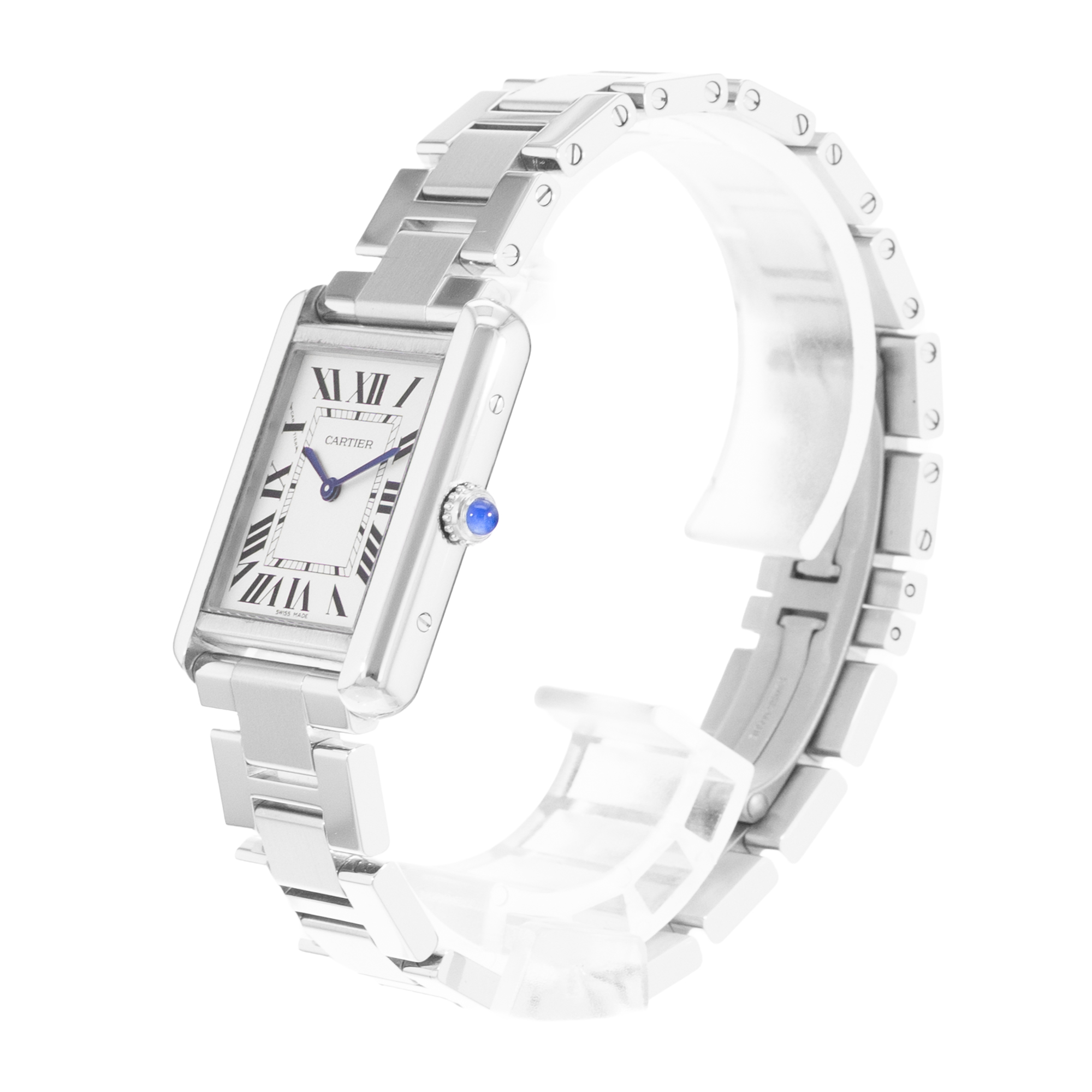 Cartier Tank Solo W5200013 3170 24mm Small Silver Steel Ladies Watch Papers thumbnail 5